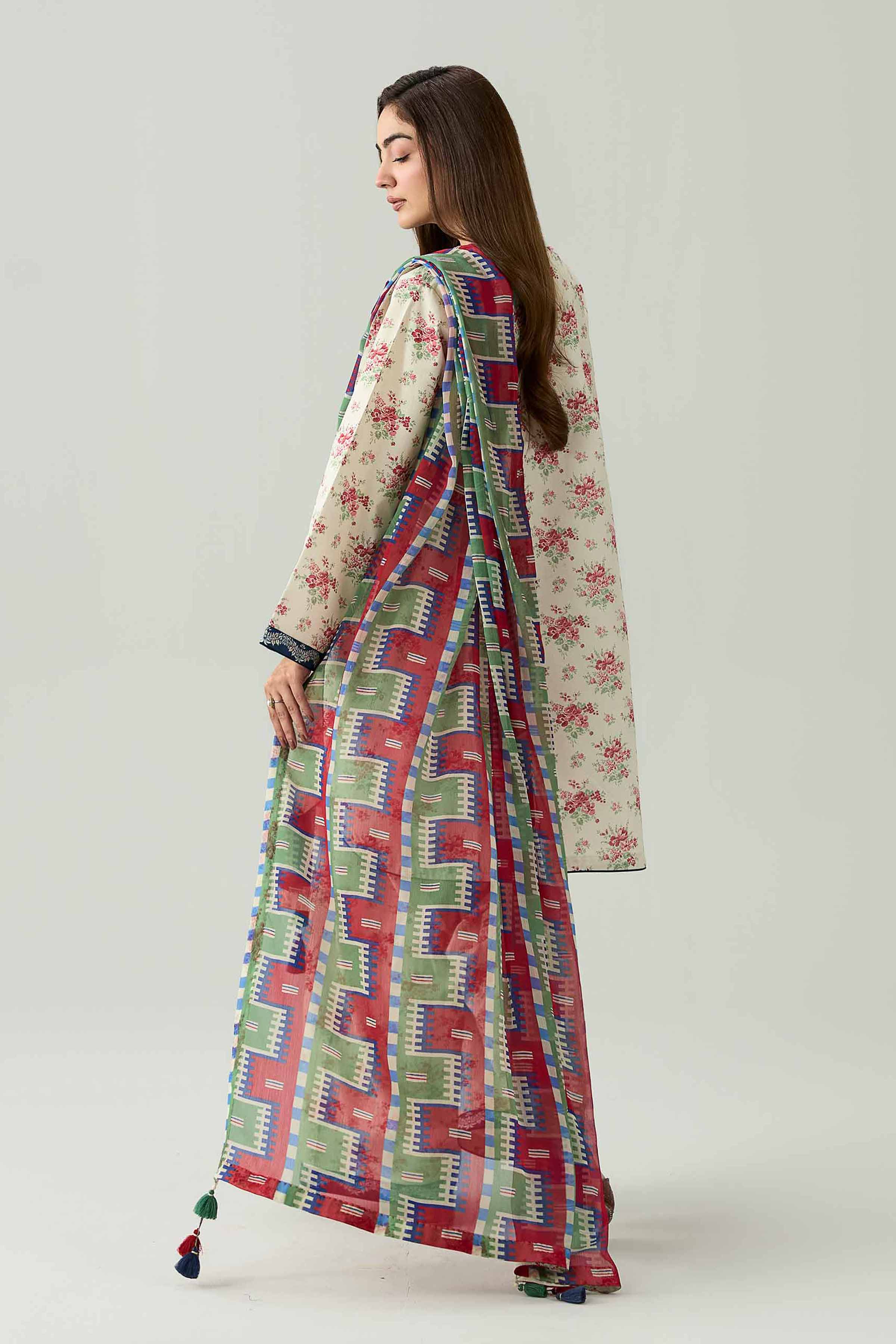 3 Piece - Digital Printed Suit - 42602188