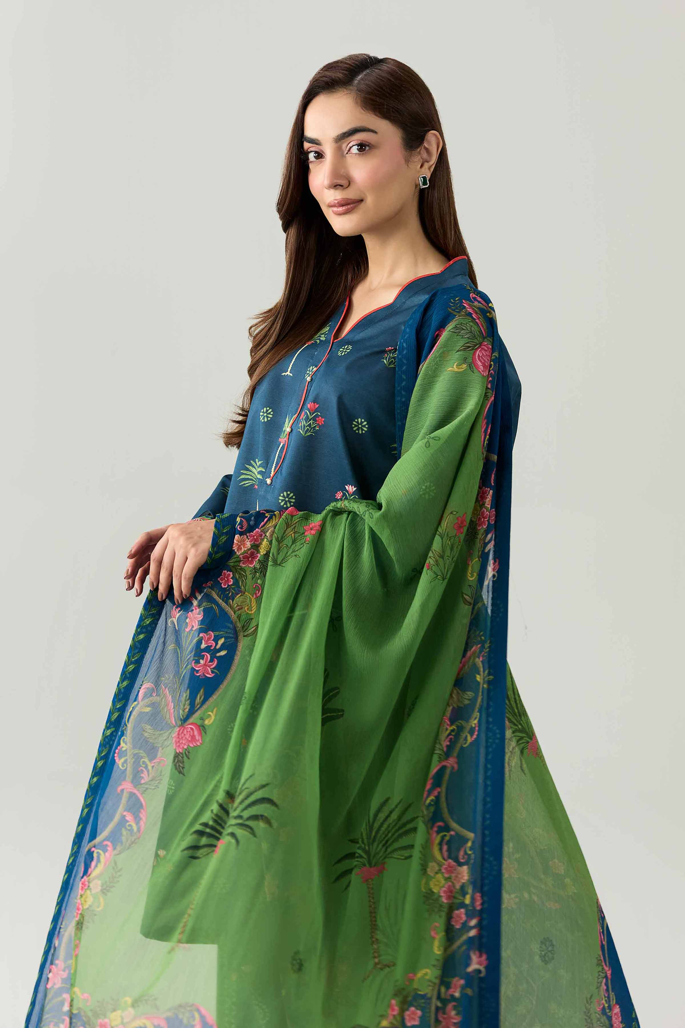 3 Piece - Digital Printed Suit - 42602190 for Women - Unstitched Collection | Nishat | Shop Online