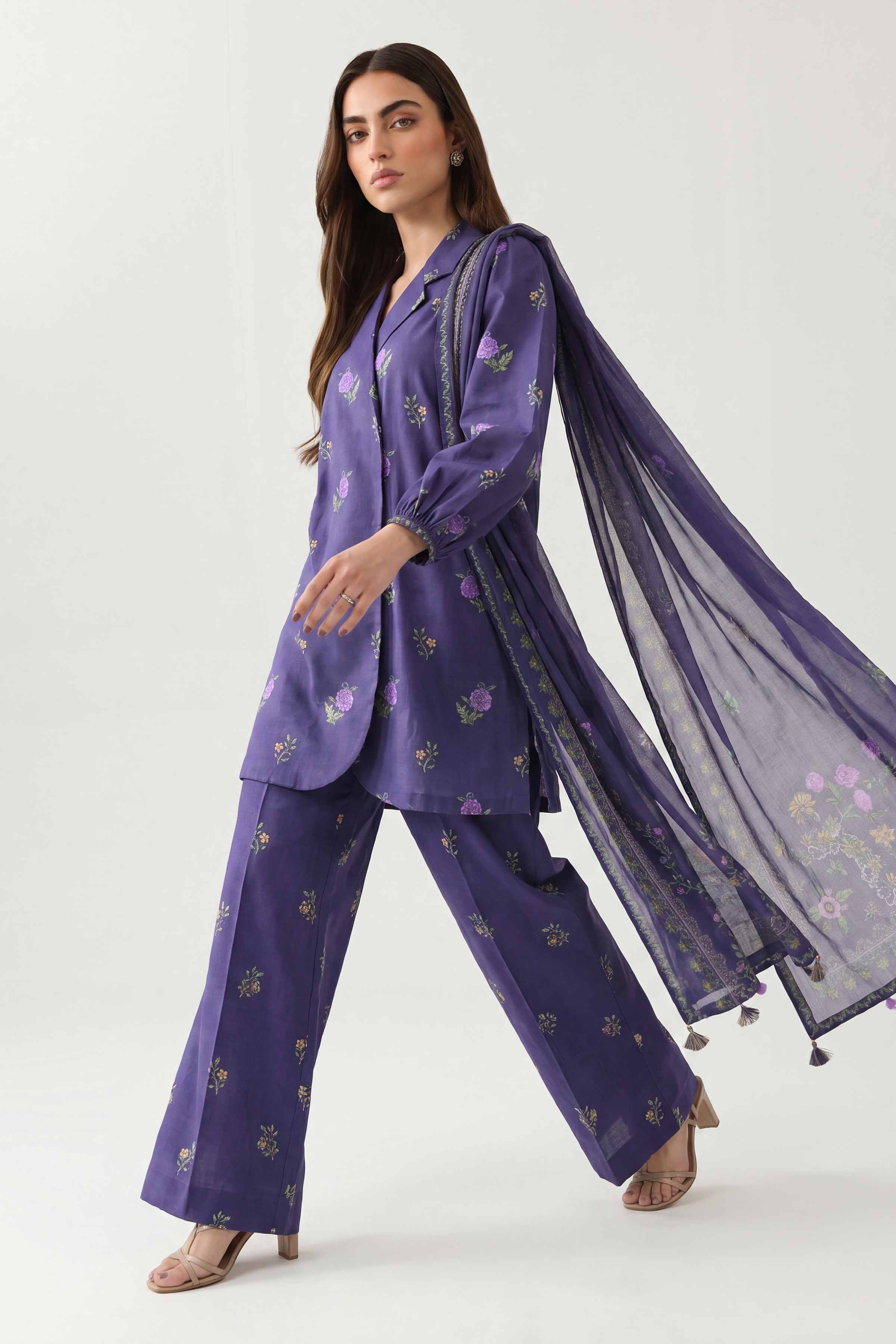 3 Piece - Digital Printed Suit - 42602191