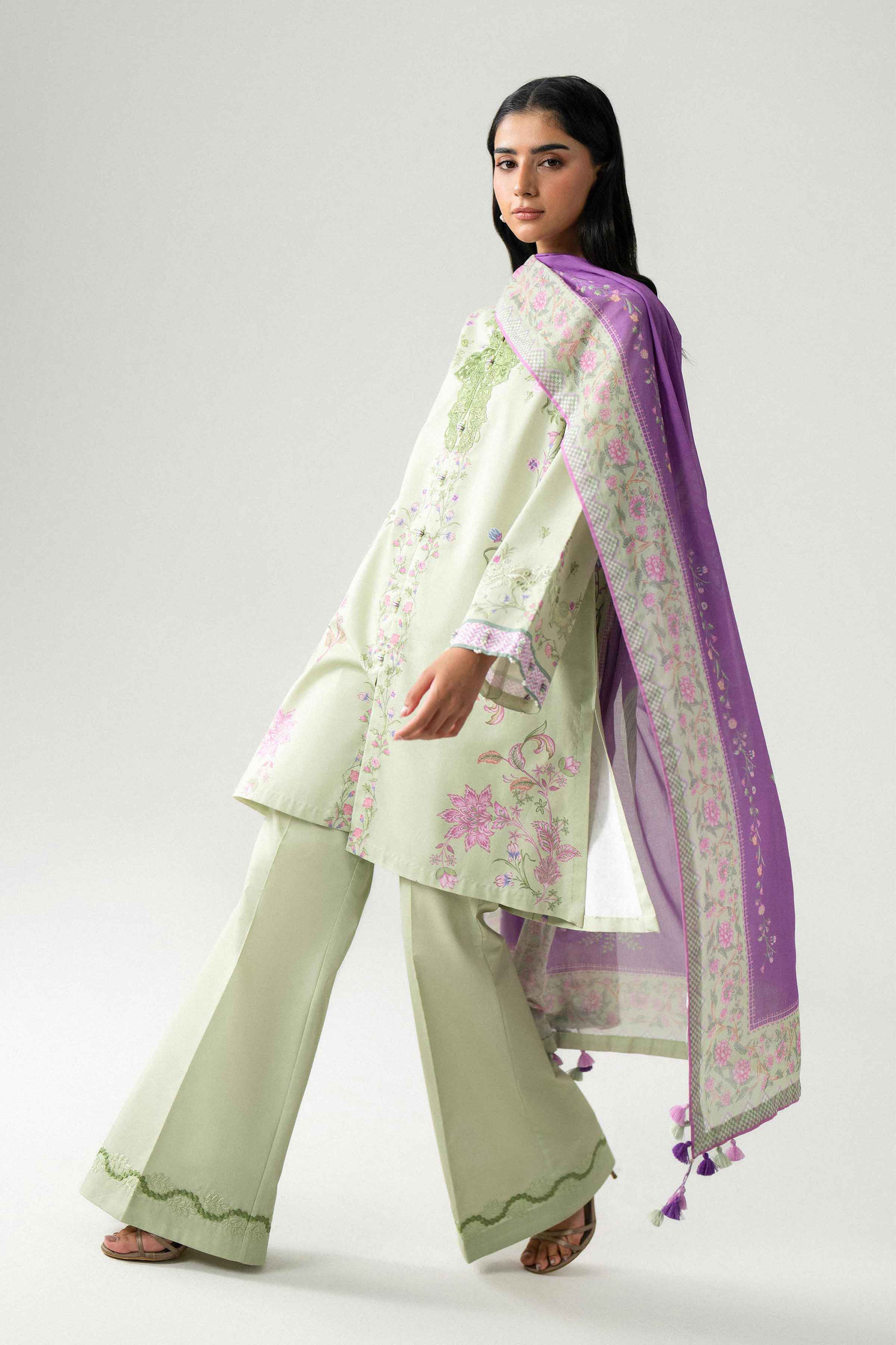 3 Piece - Digital Printed Embroidered Suit - 42602224 for Women - Unstitched Collection | Nishat | Shop Online