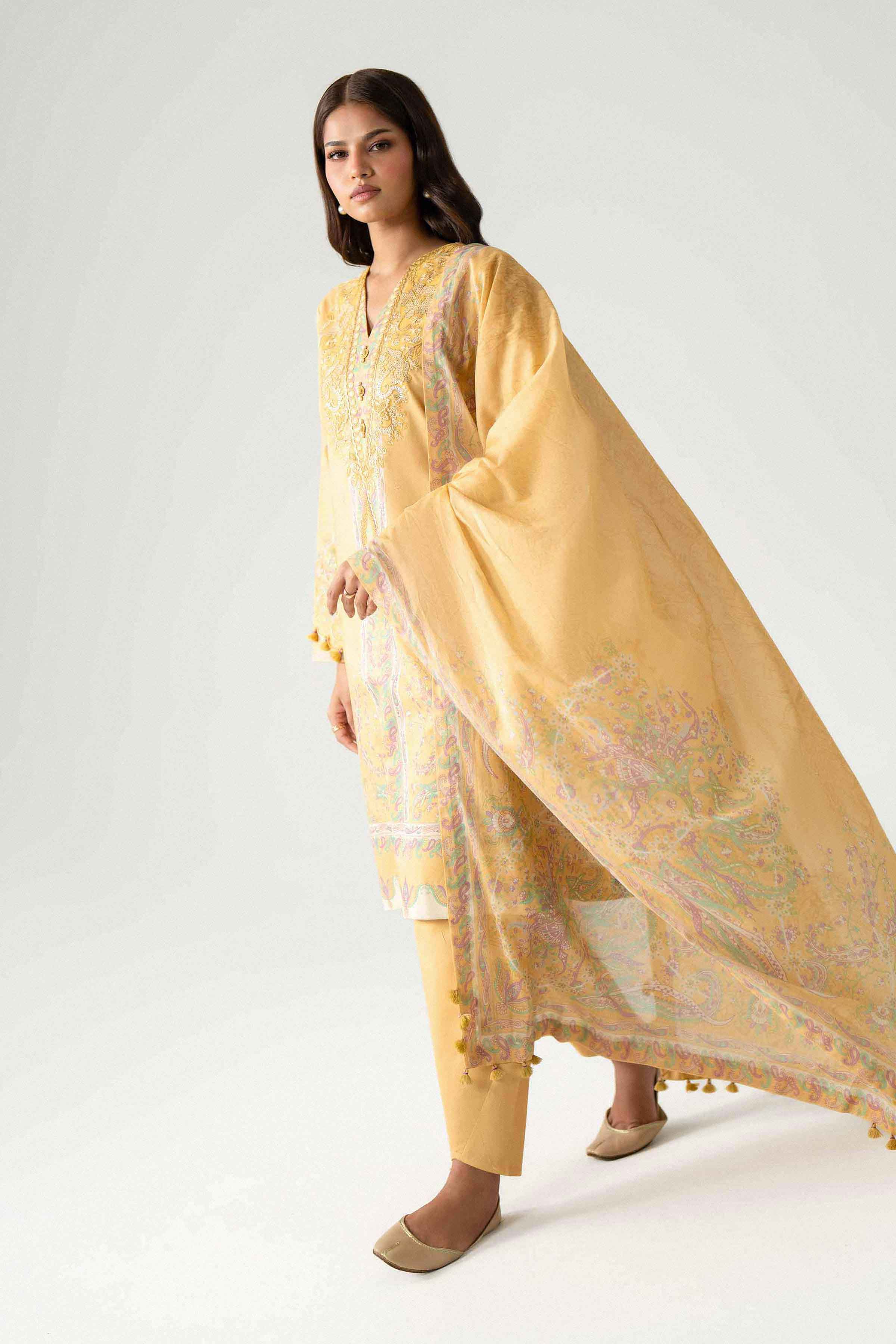 3 Piece - Digital Printed Embroidered Suit - 42602226 for Women - Unstitched Collection | Nishat | Shop Online