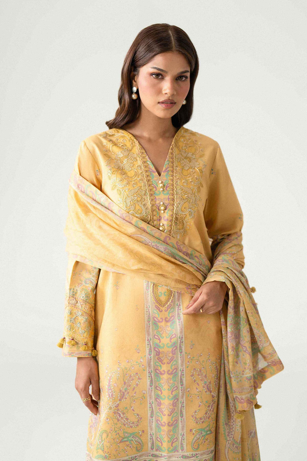 3 Piece - Digital Printed Embroidered Suit - 42602226 for Women - Unstitched Collection | Nishat | Shop Online