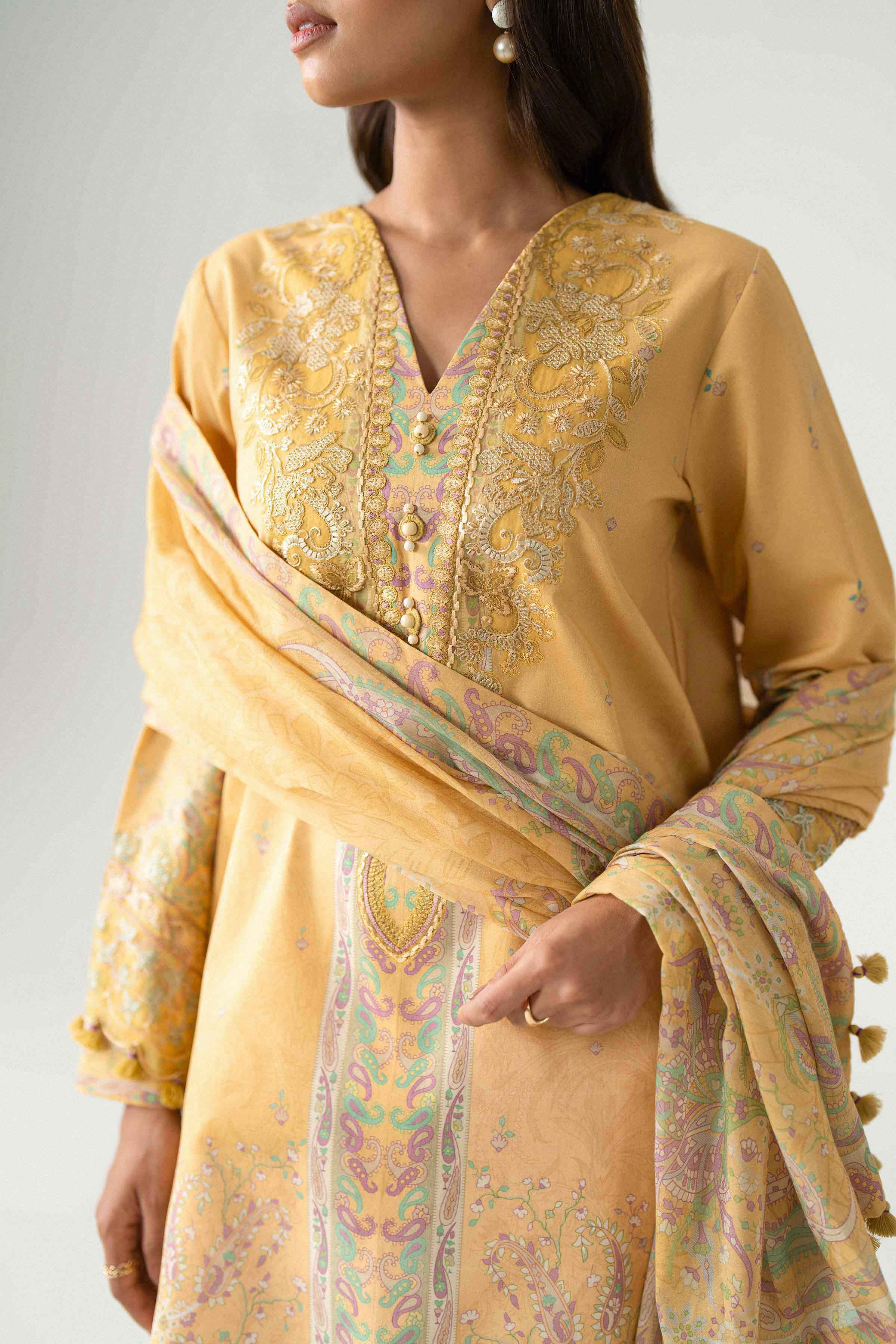 3 Piece - Digital Printed Embroidered Suit - 42602226 for Women - Unstitched Collection | Nishat | Shop Online
