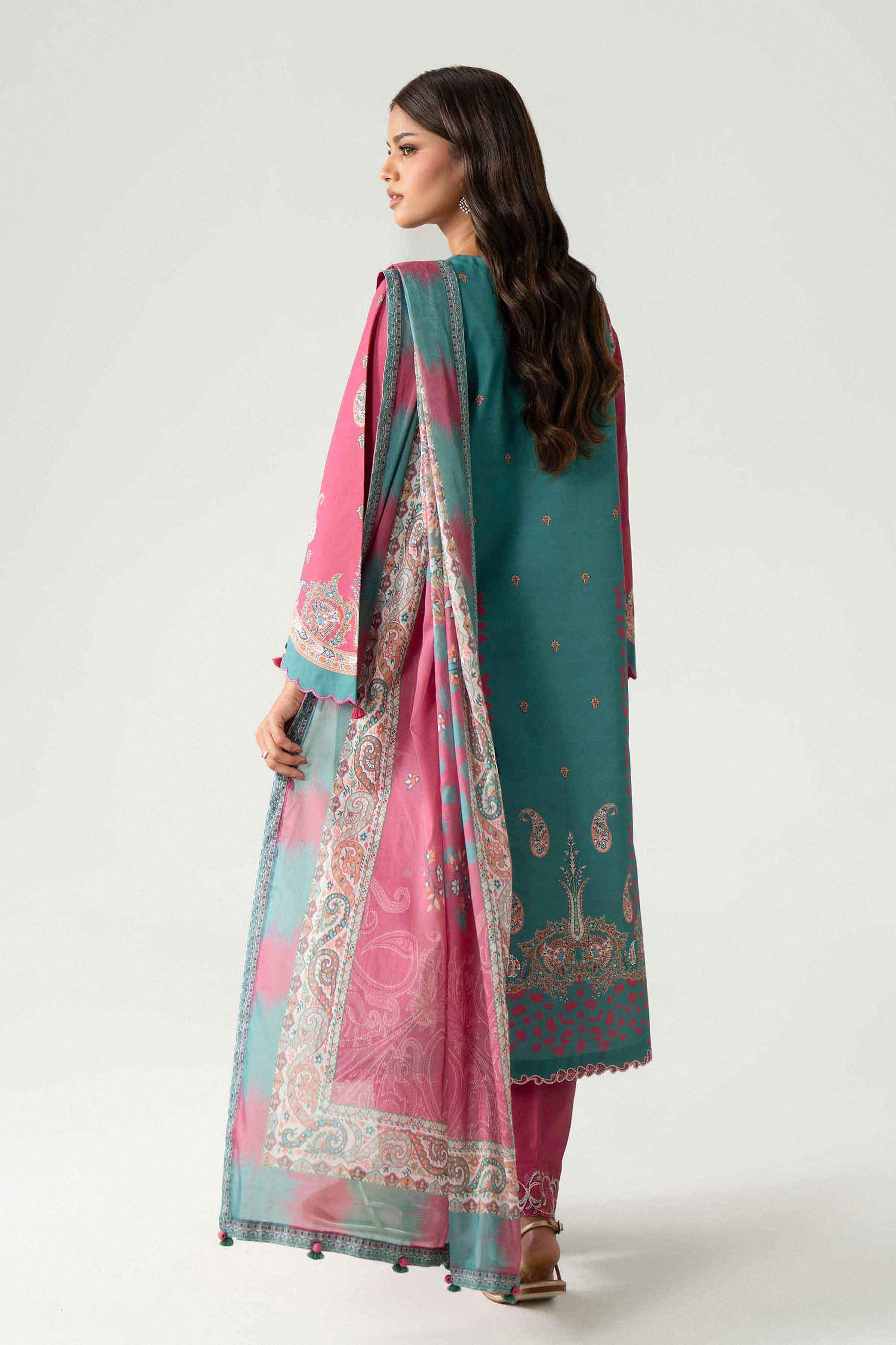 3 Piece - Digital Printed Embroidered Suit - 42602227 for Women - Unstitched Collection | Nishat | Shop Online