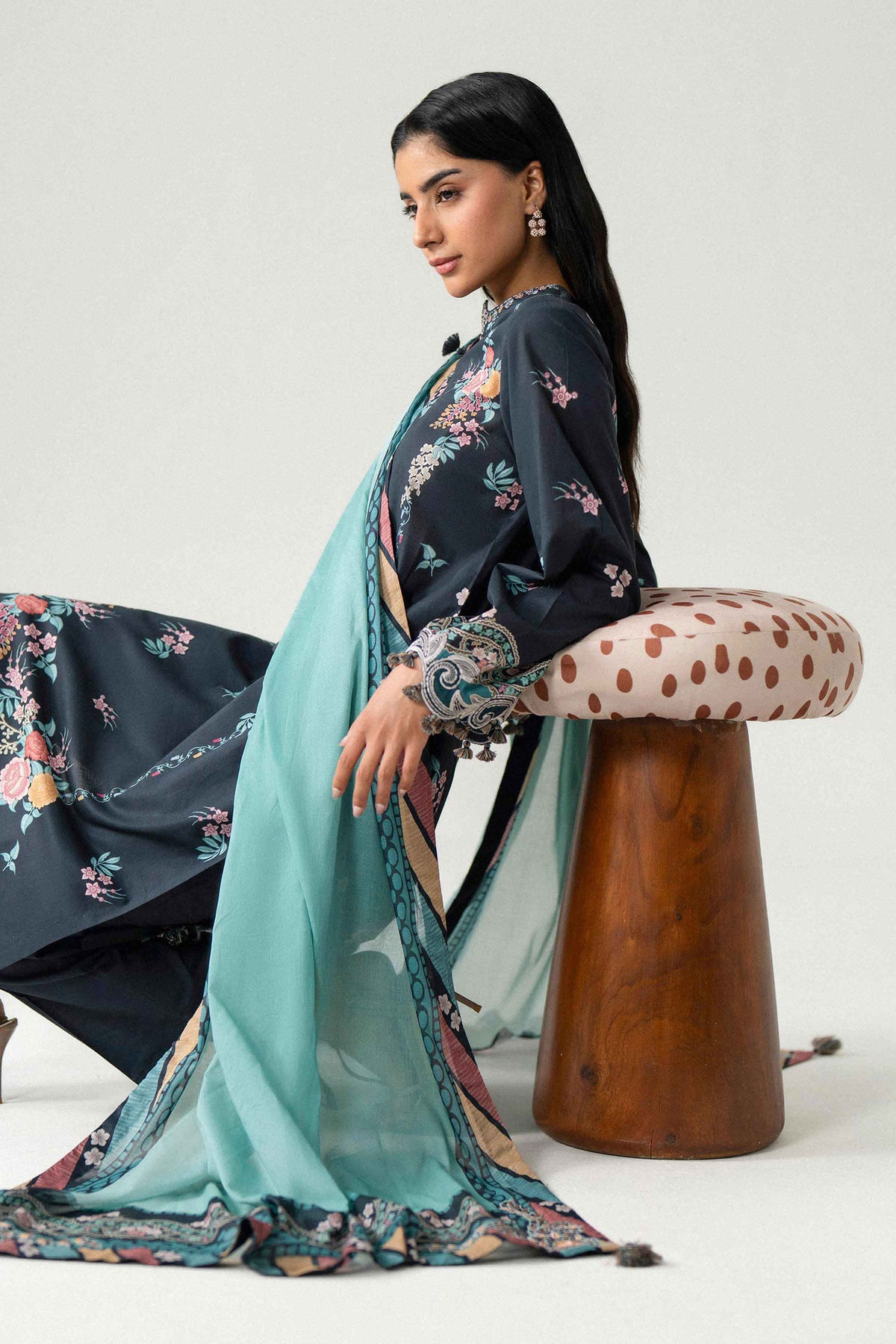 3 Piece - Digital Printed Embroidered Suit - 42602231 for Women - Unstitched Collection | Nishat | Shop Online