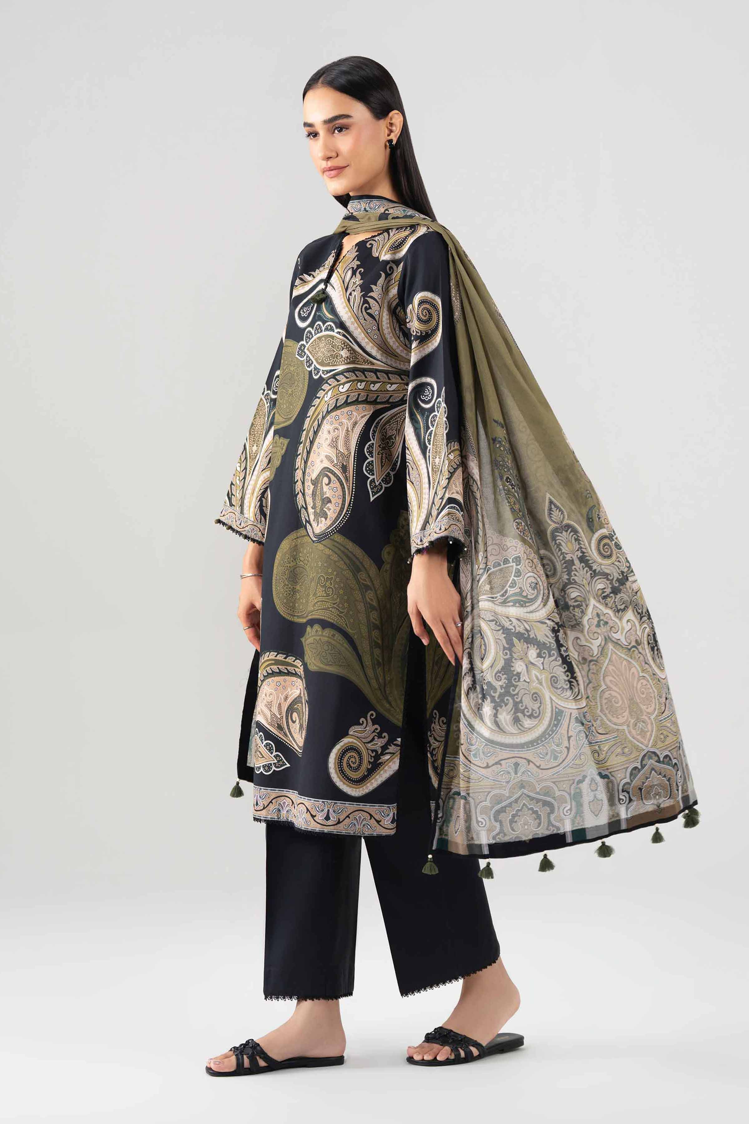 3 Piece - Digital Printed Suit - 42602235