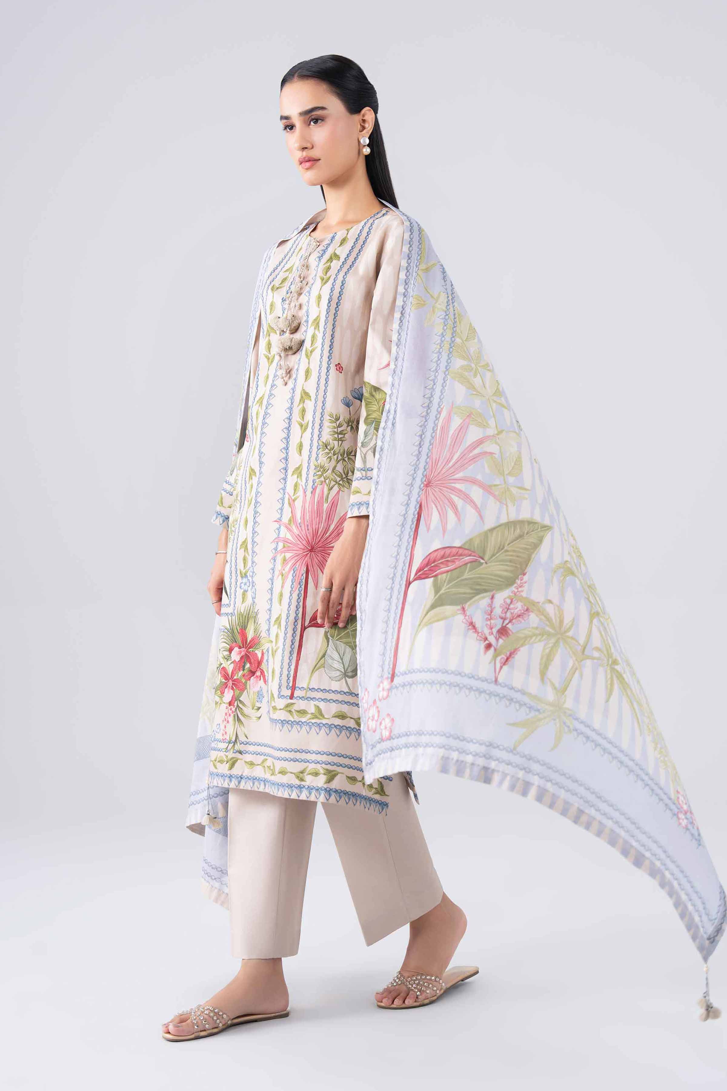 3 Piece - Digital Printed Suit - 42602239