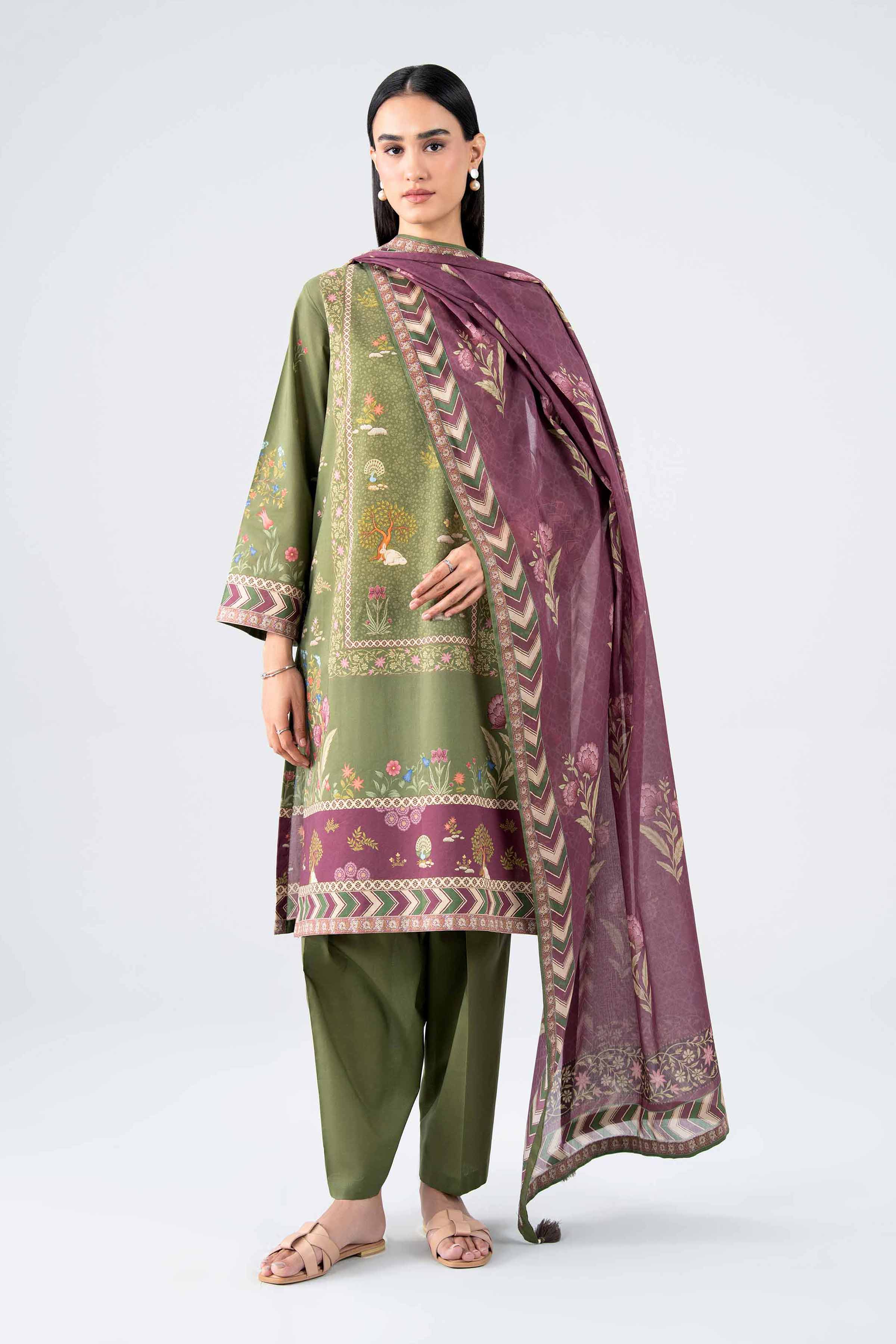 3 Piece - Digital Printed Suit - 42602243