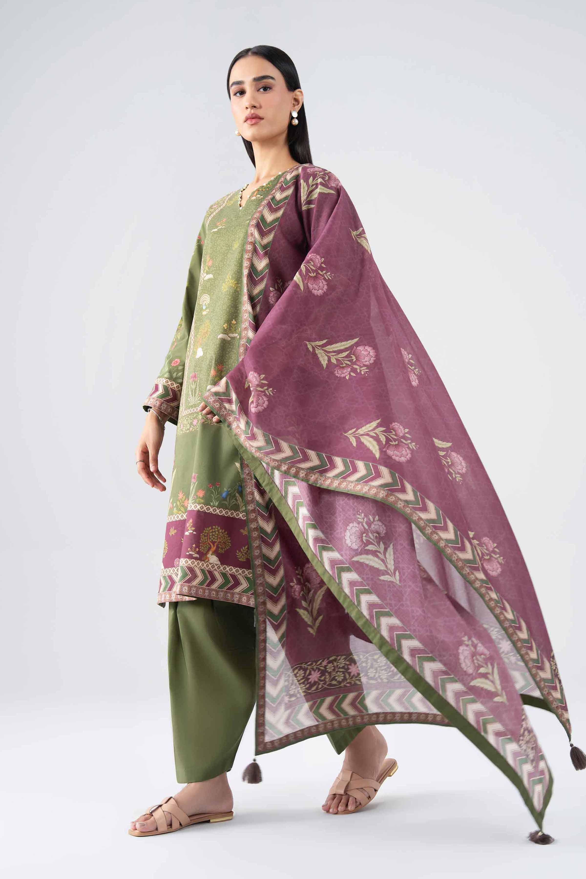 3 Piece - Digital Printed Suit - 42602243