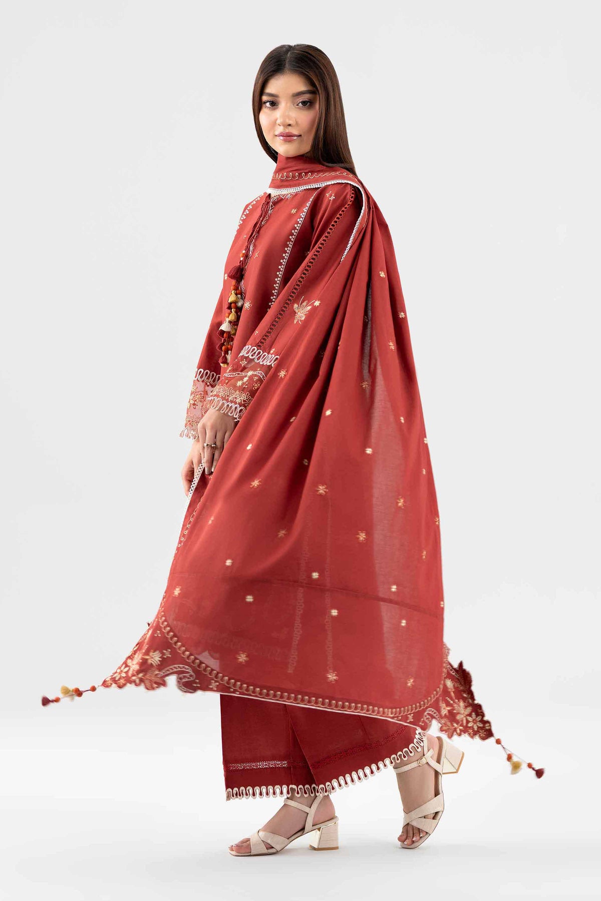 3 Piece - Embroidered Suit - 42602258 for Women - Unstitched Collection | Nishat | Shop Online