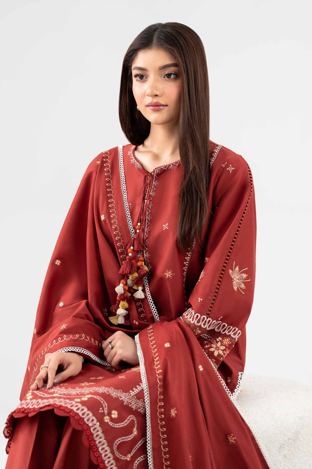 3 Piece - Embroidered Suit - 42602258 for Women - Unstitched Collection | Nishat | Shop Online