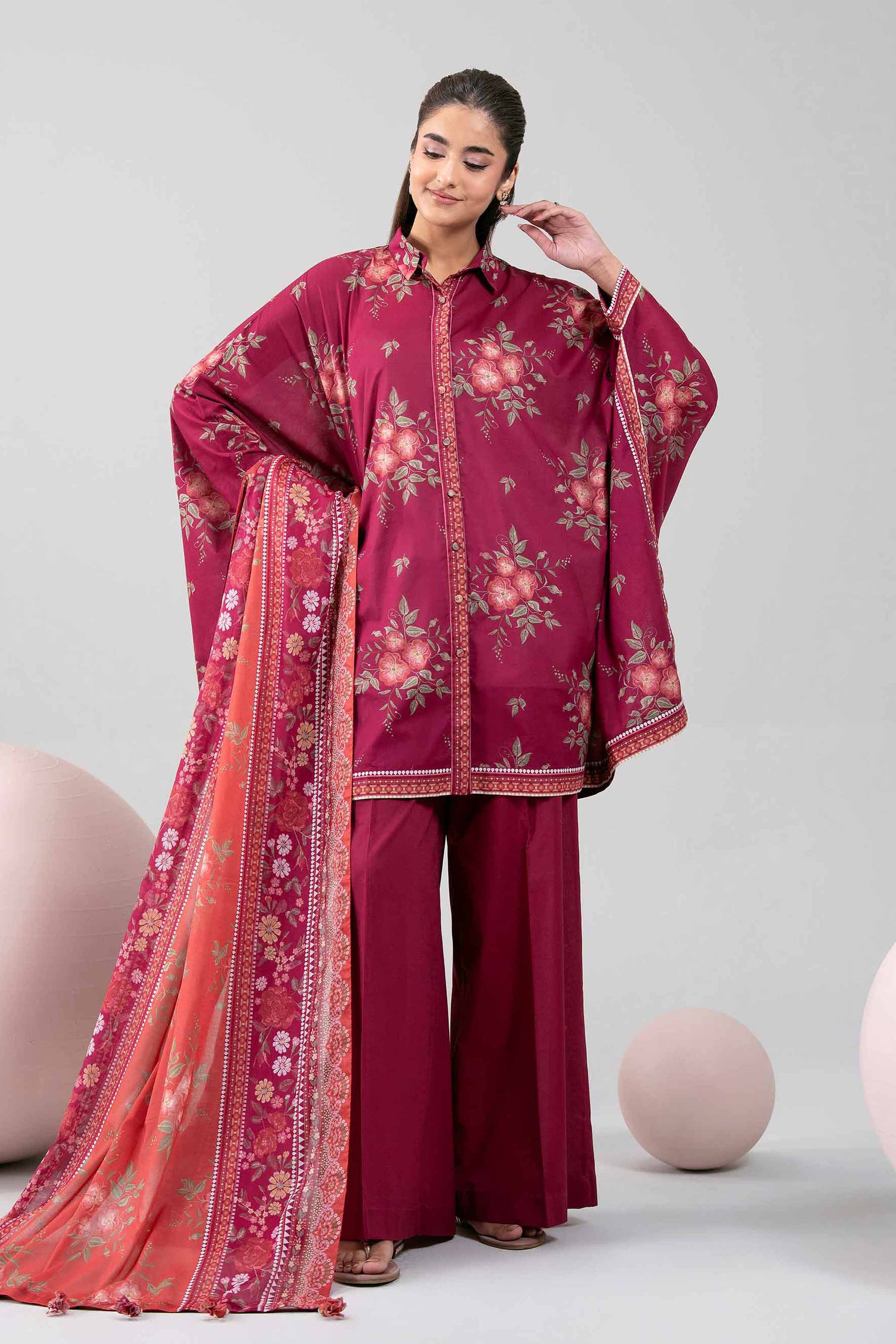 3 Piece - Printed Loose Fabric - 42602353