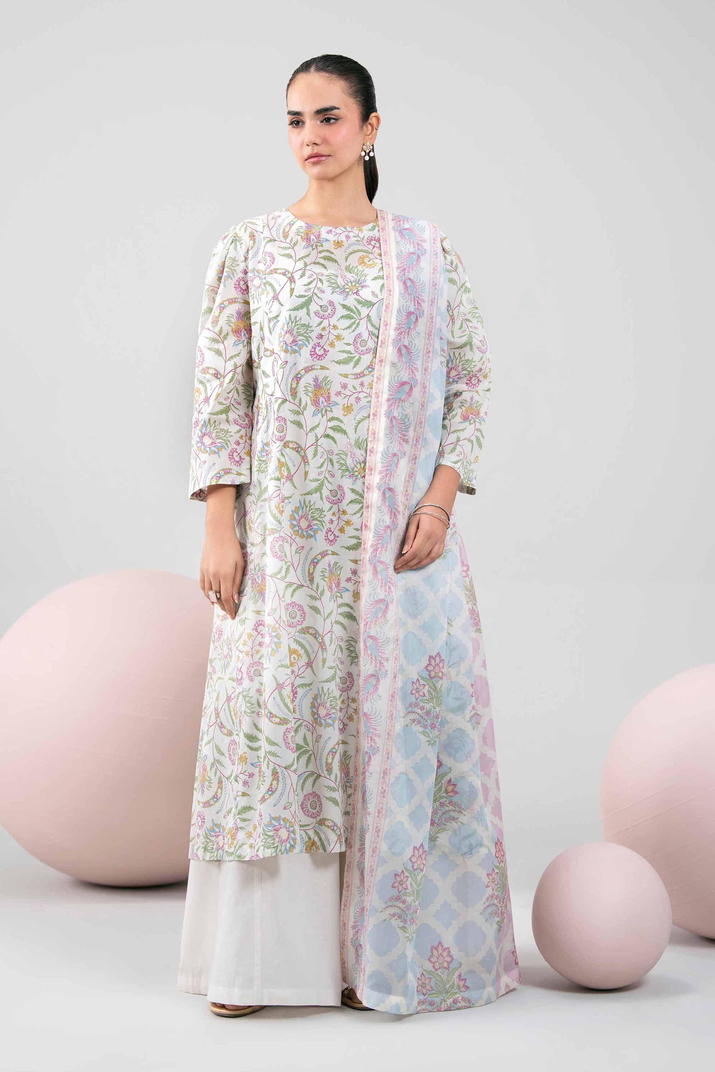 3 Piece - Printed Loose Fabric - 42602366