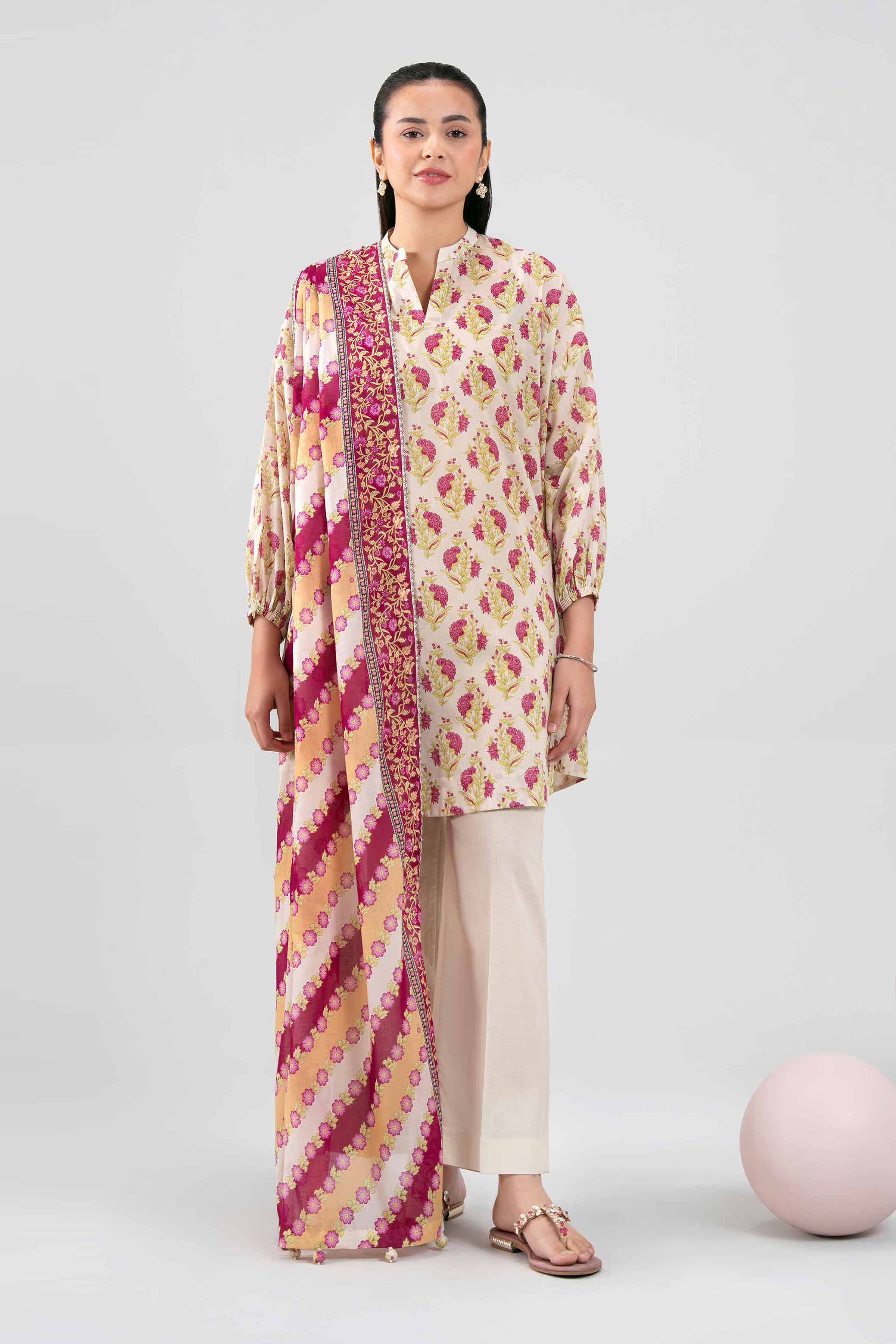 3 Piece - Printed Loose Fabric - 42602401