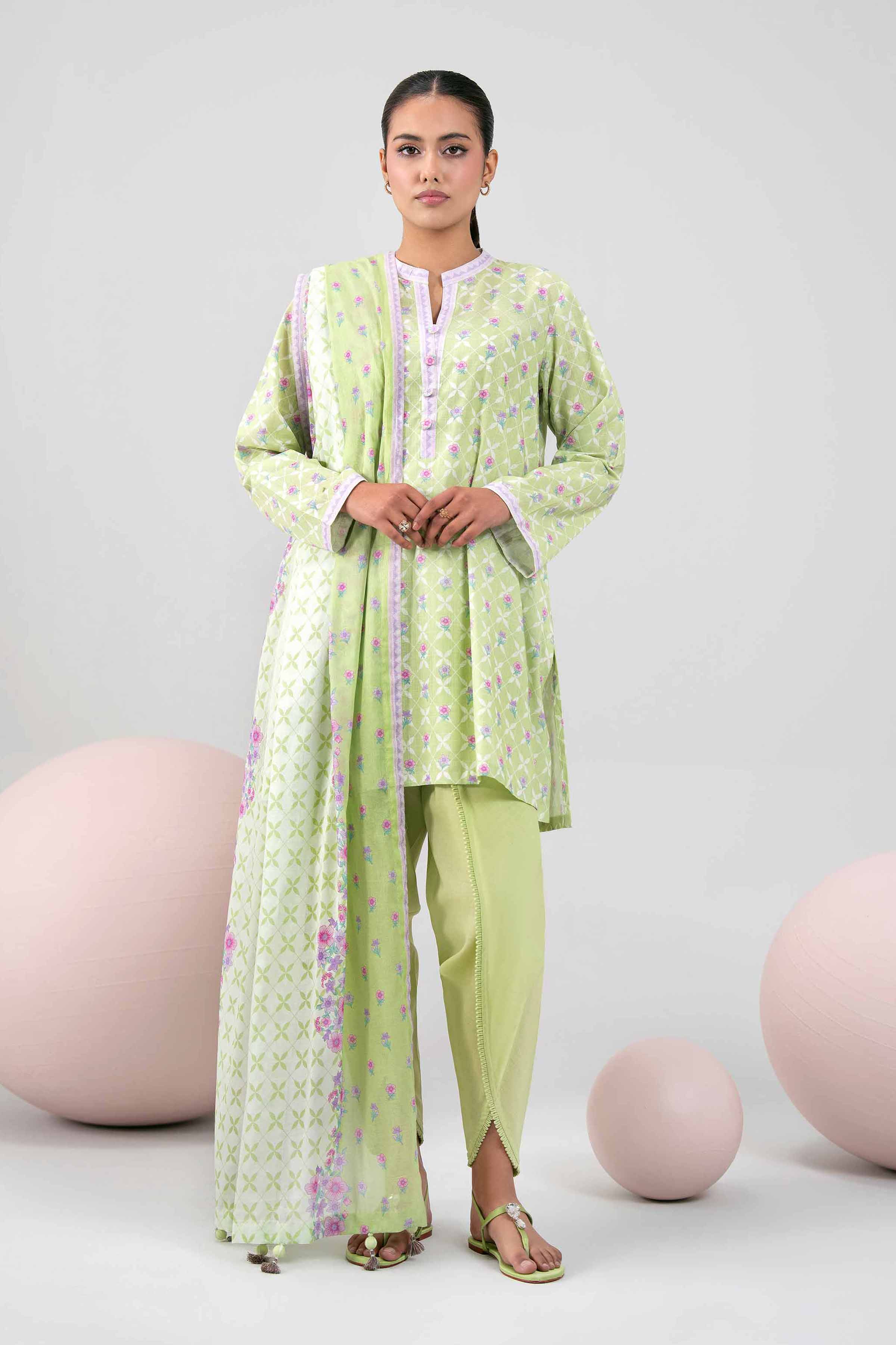 3 Piece - Printed Suit - 42602408 for Women - Unstitched Collection | Nishat | Shop Online
