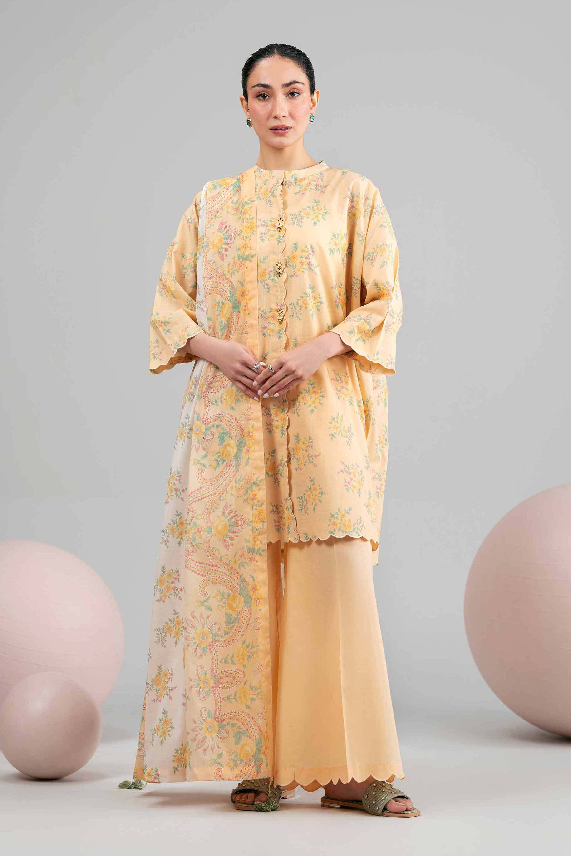 3 Piece - Printed Suit - 42602410 for Women - Unstitched Collection | Nishat | Shop Online