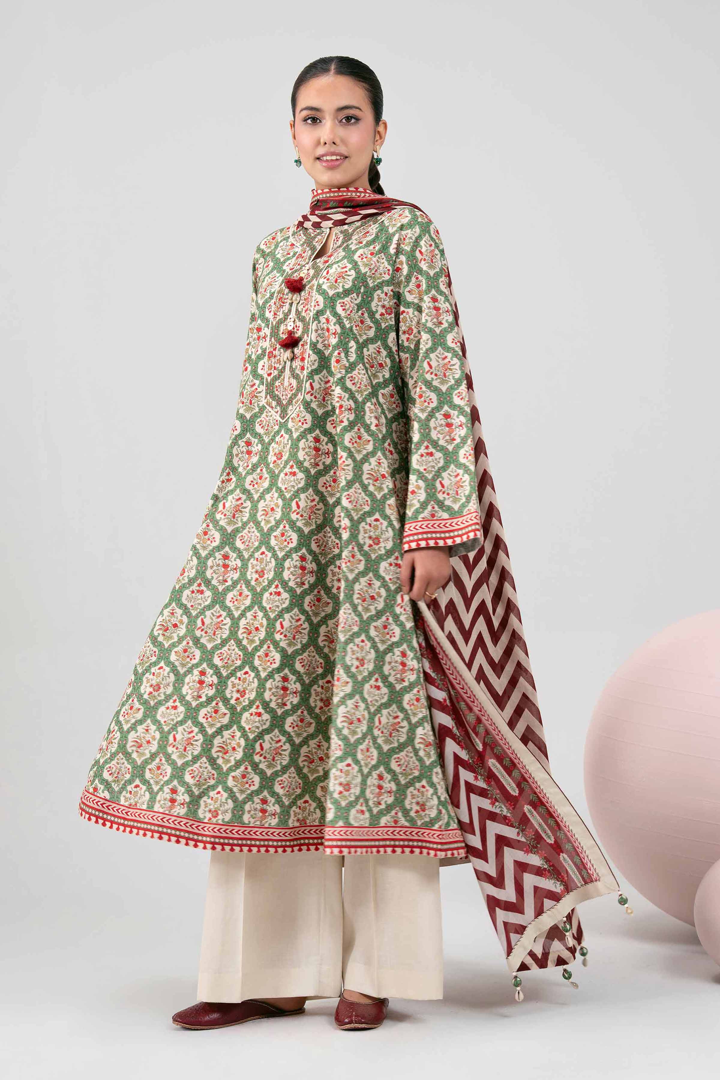 3 Piece - Printed Suit - 42602413 for Women - Unstitched Collection | Nishat | Shop Online