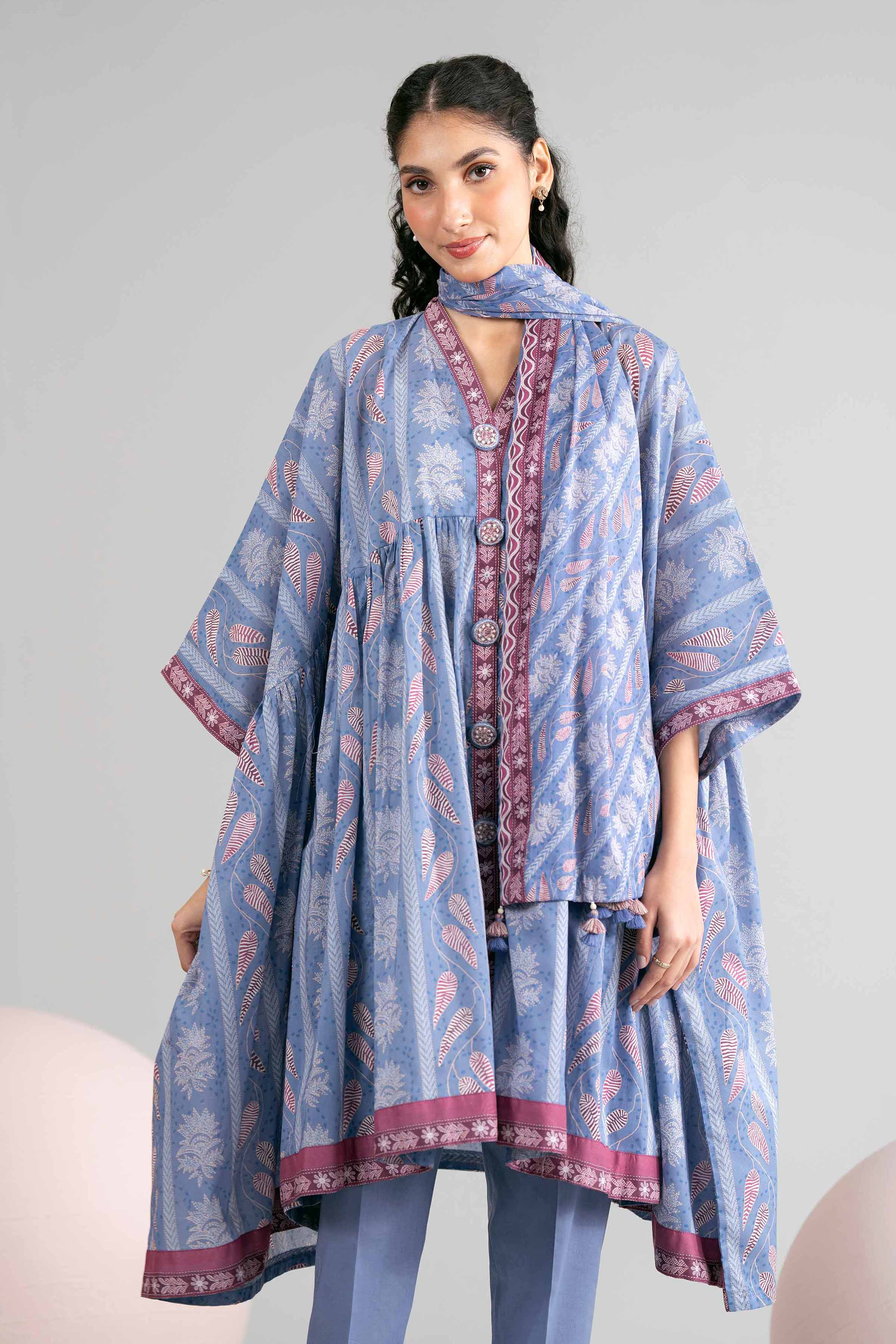 3 Piece - Printed Loose Fabric - 42602419 for Women - Freedom To Buy Collection | Nishat | Shop Online