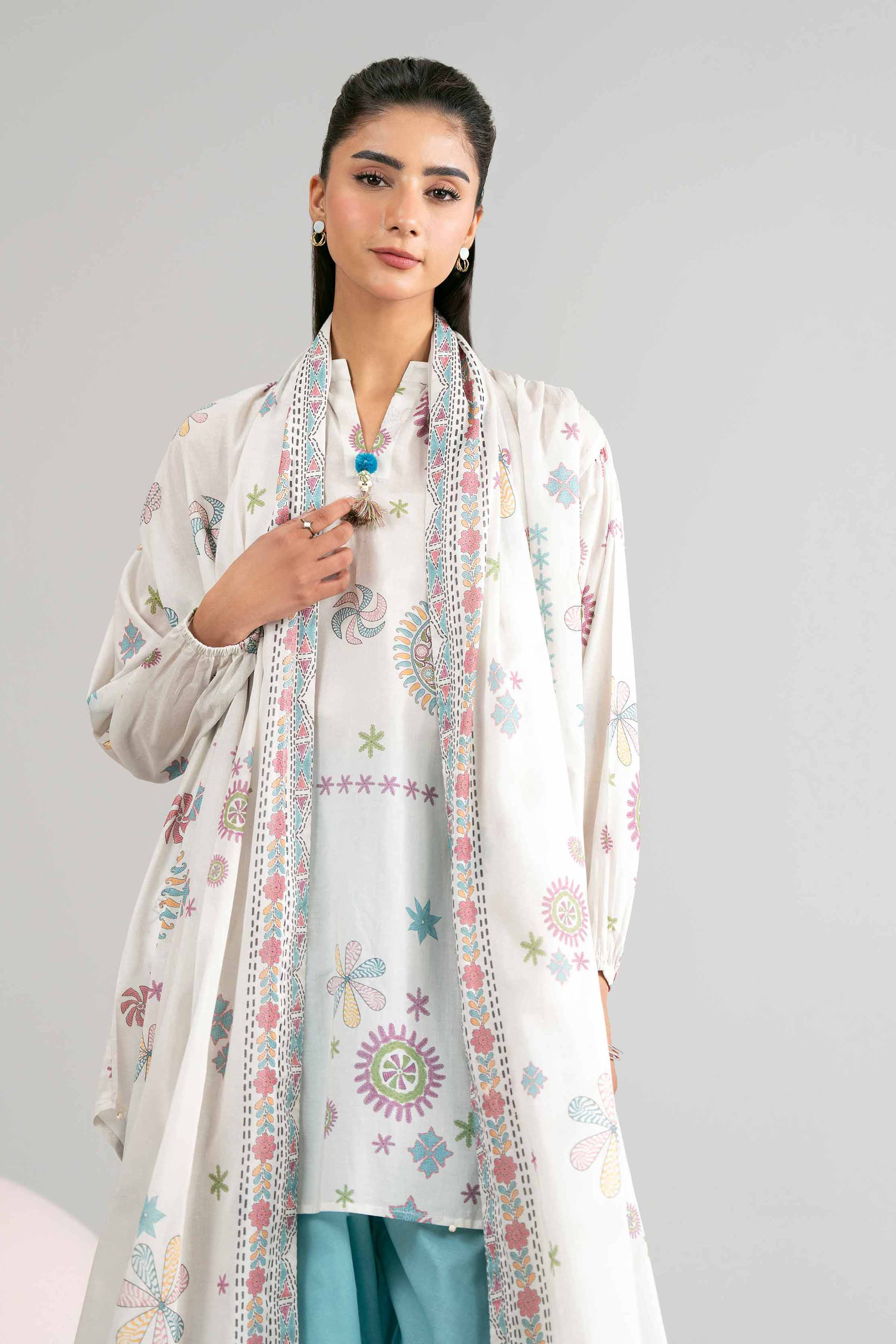 3 Piece - Printed Loose Fabric - 42602420 for Women - Freedom To Buy Collection | Nishat | Shop Online