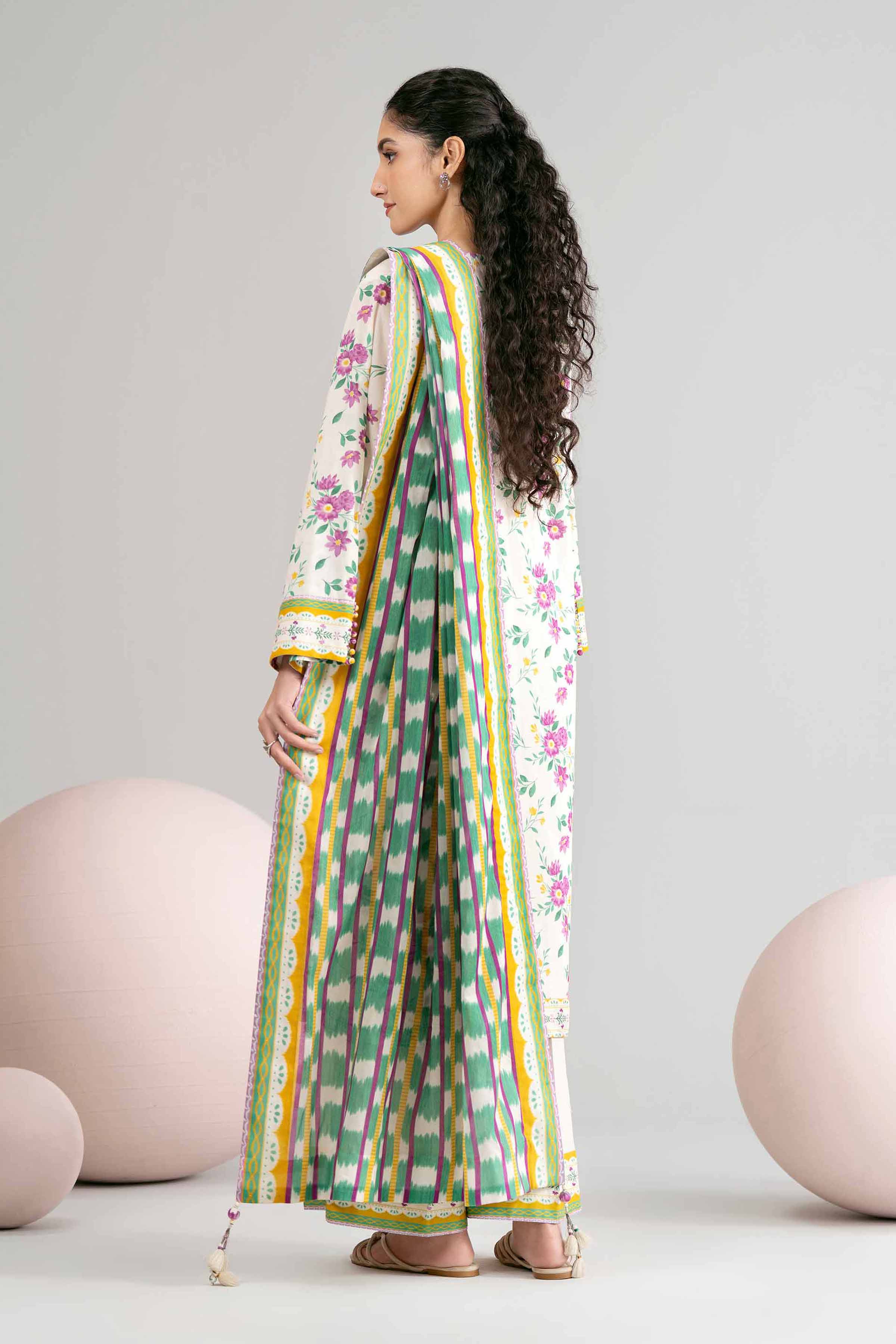 3 Piece - Printed Loose Fabric - 42602422 for Women - Freedom To Buy Collection | Nishat | Shop Online
