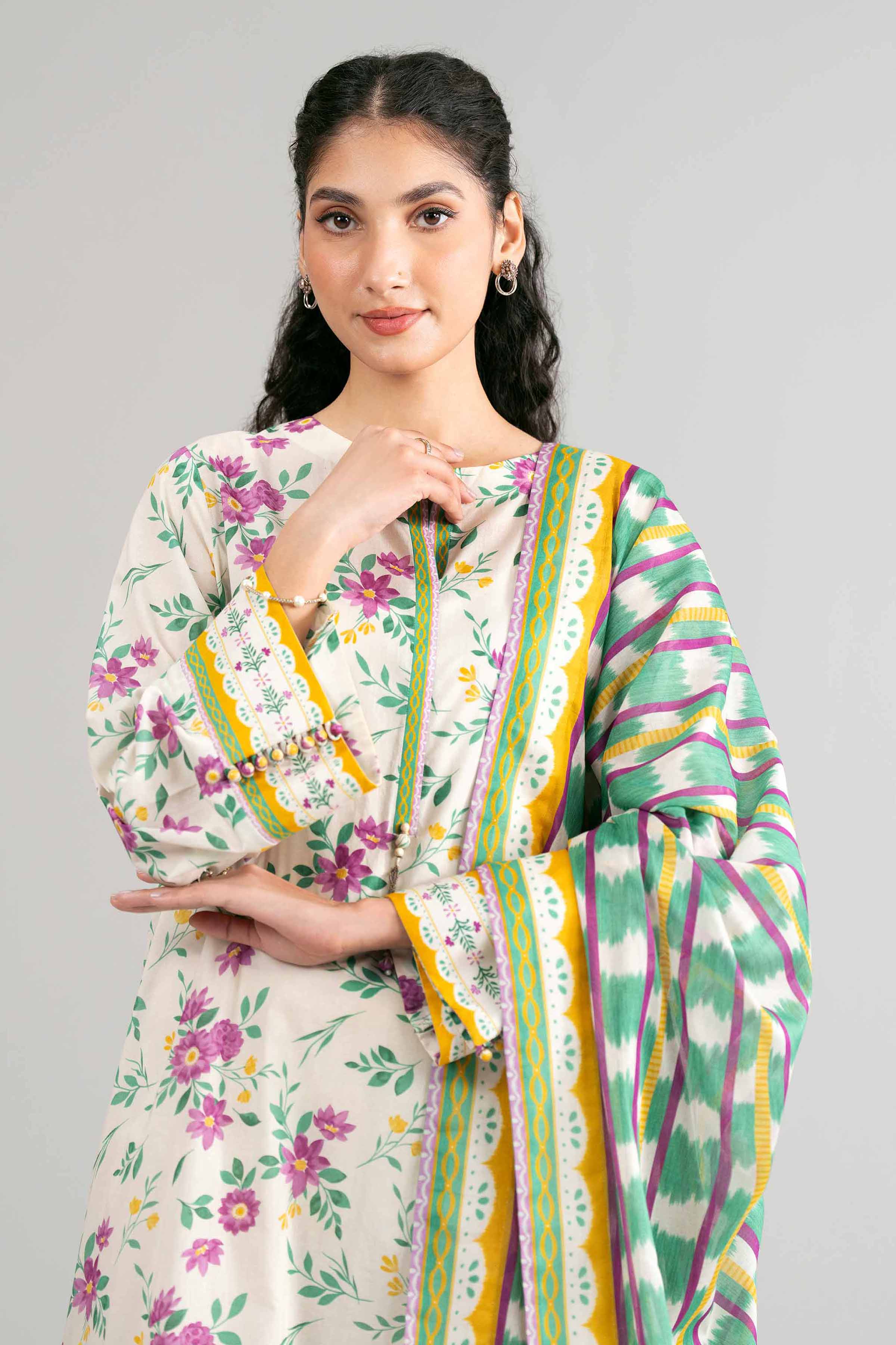 3 Piece - Printed Loose Fabric - 42602422 for Women - Freedom To Buy Collection | Nishat | Shop Online