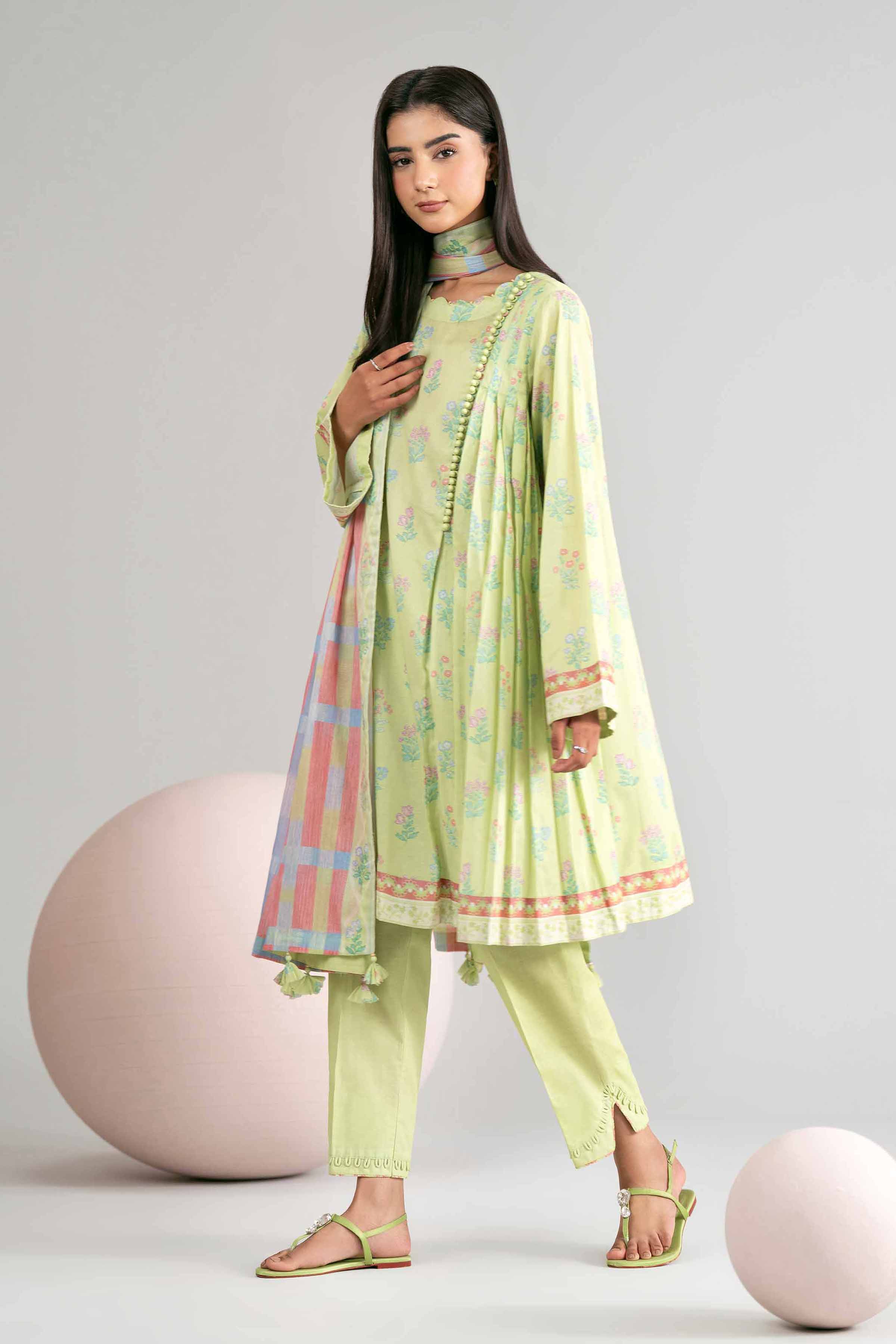 3 Piece - Printed Loose Fabric - 42602424 for Women - Freedom To Buy Collection | Nishat | Shop Online