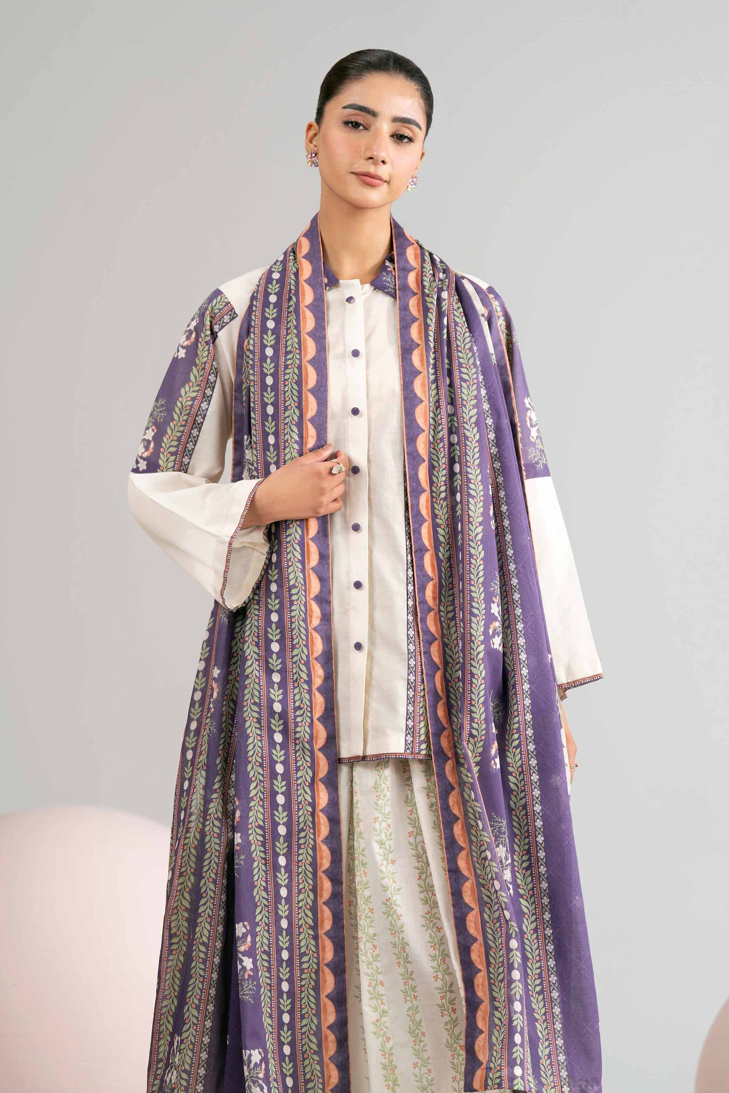 3 Piece - Printed Loose Fabric - 42602433 for Women - Freedom To Buy Collection | Nishat | Shop Online