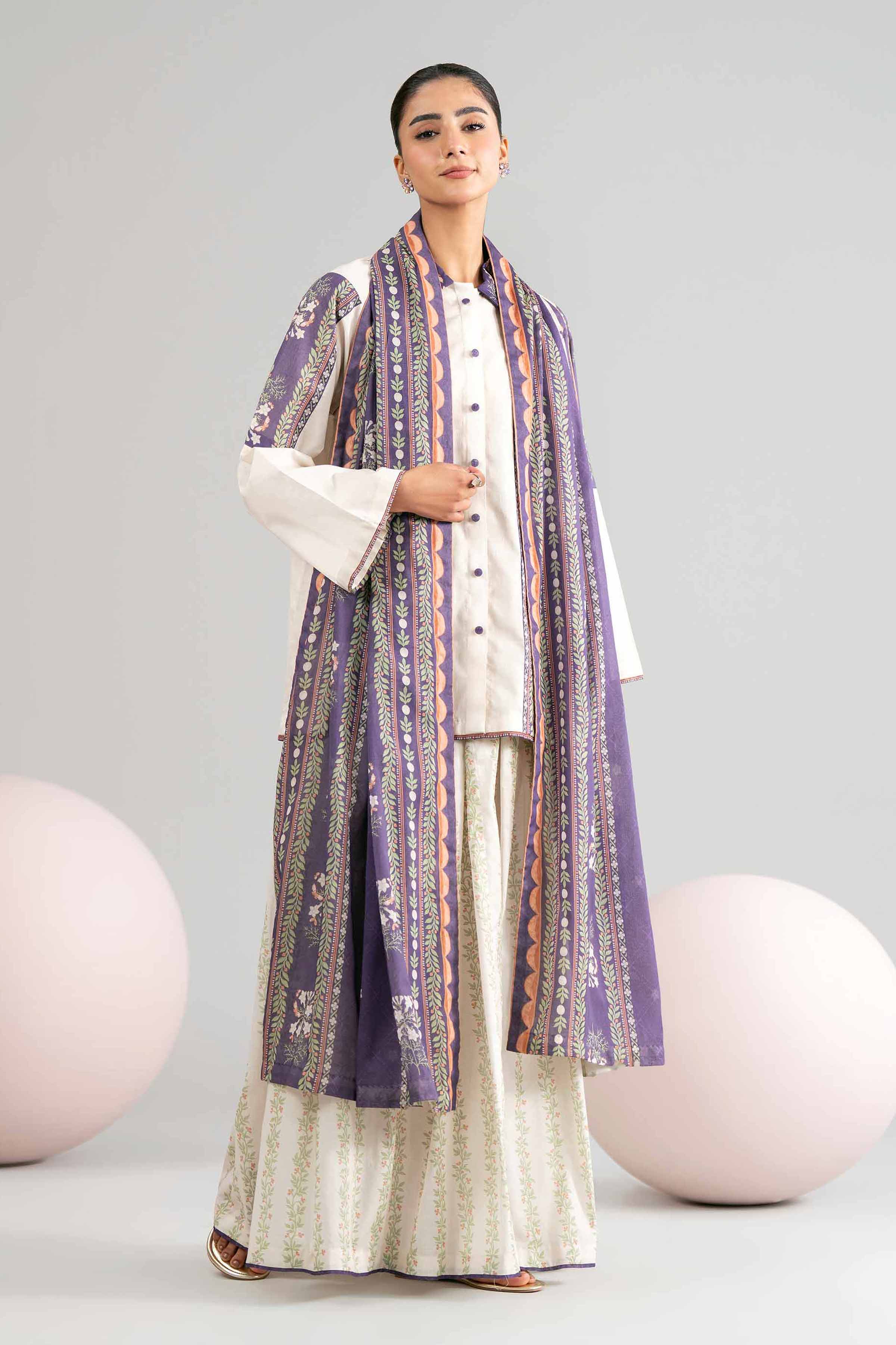 3 Piece - Printed Loose Fabric - 42602433 for Women - Freedom To Buy Collection | Nishat | Shop Online