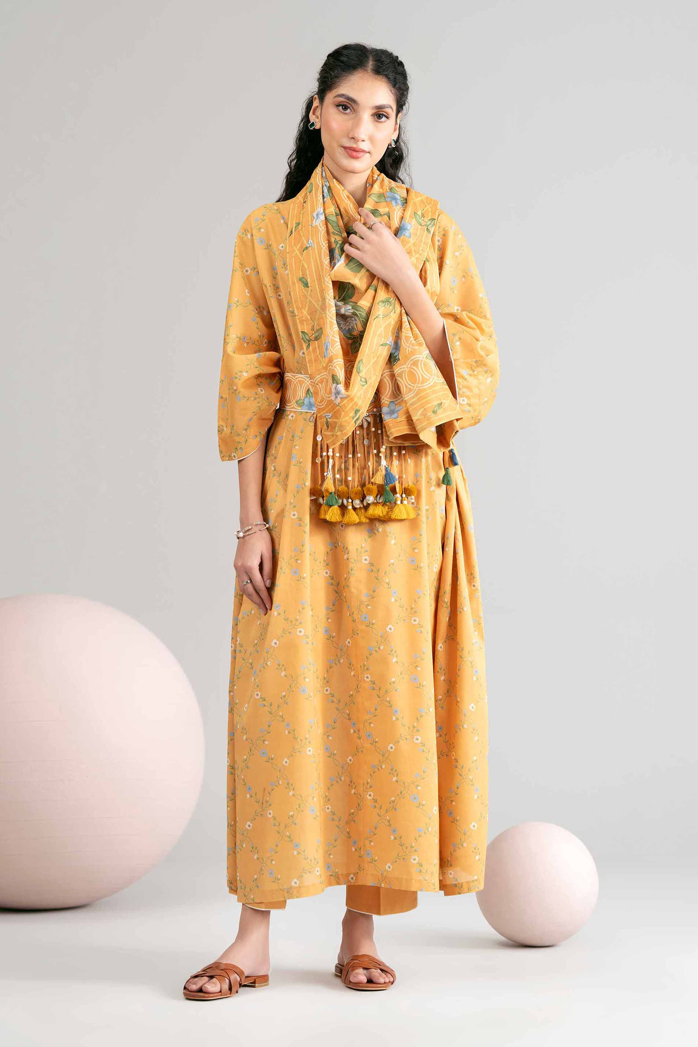 3 Piece - Printed Loose Fabric - 42602436 for Women - Freedom To Buy Collection | Nishat | Shop Online