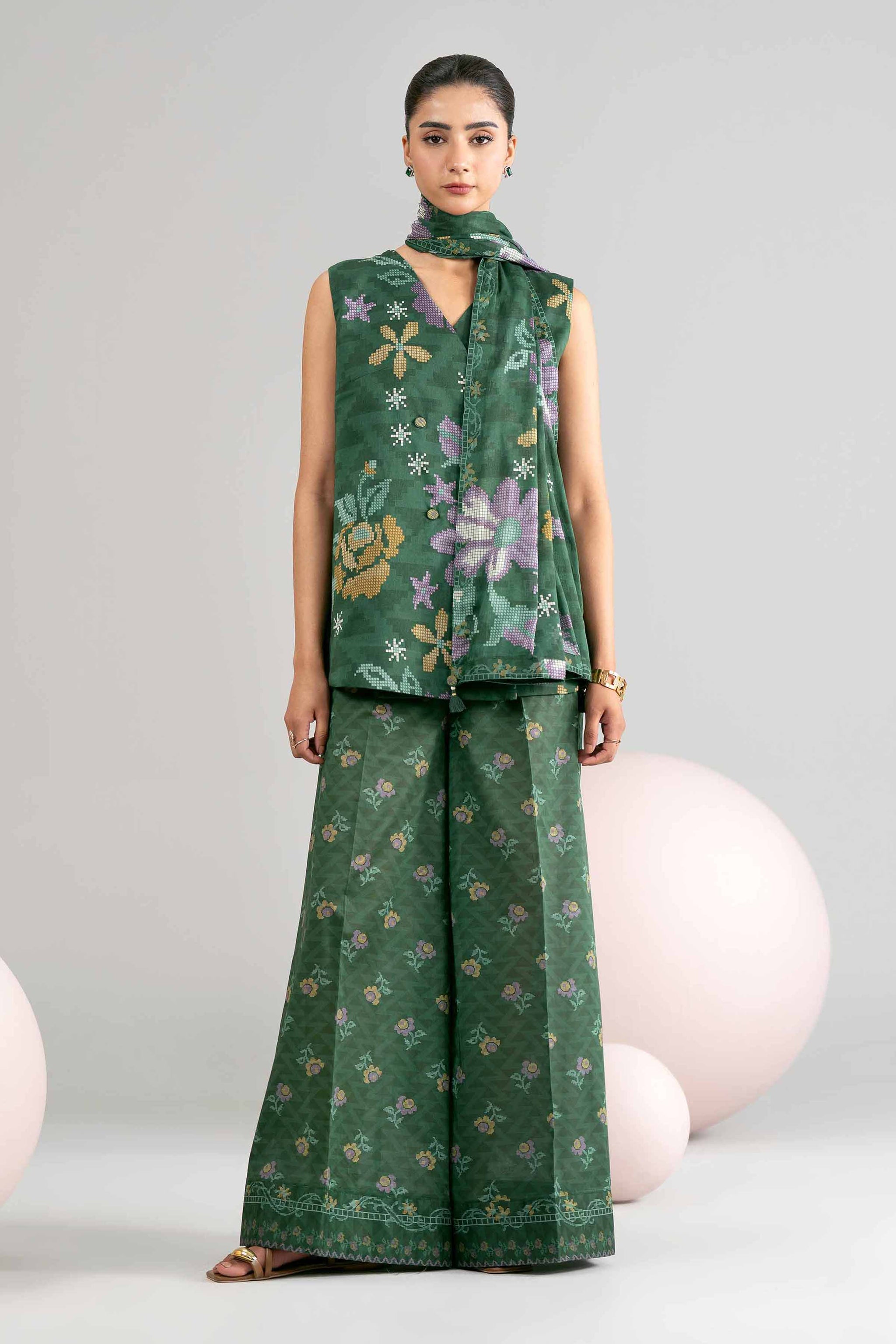 3 Piece - Printed Loose Fabric - 42602439