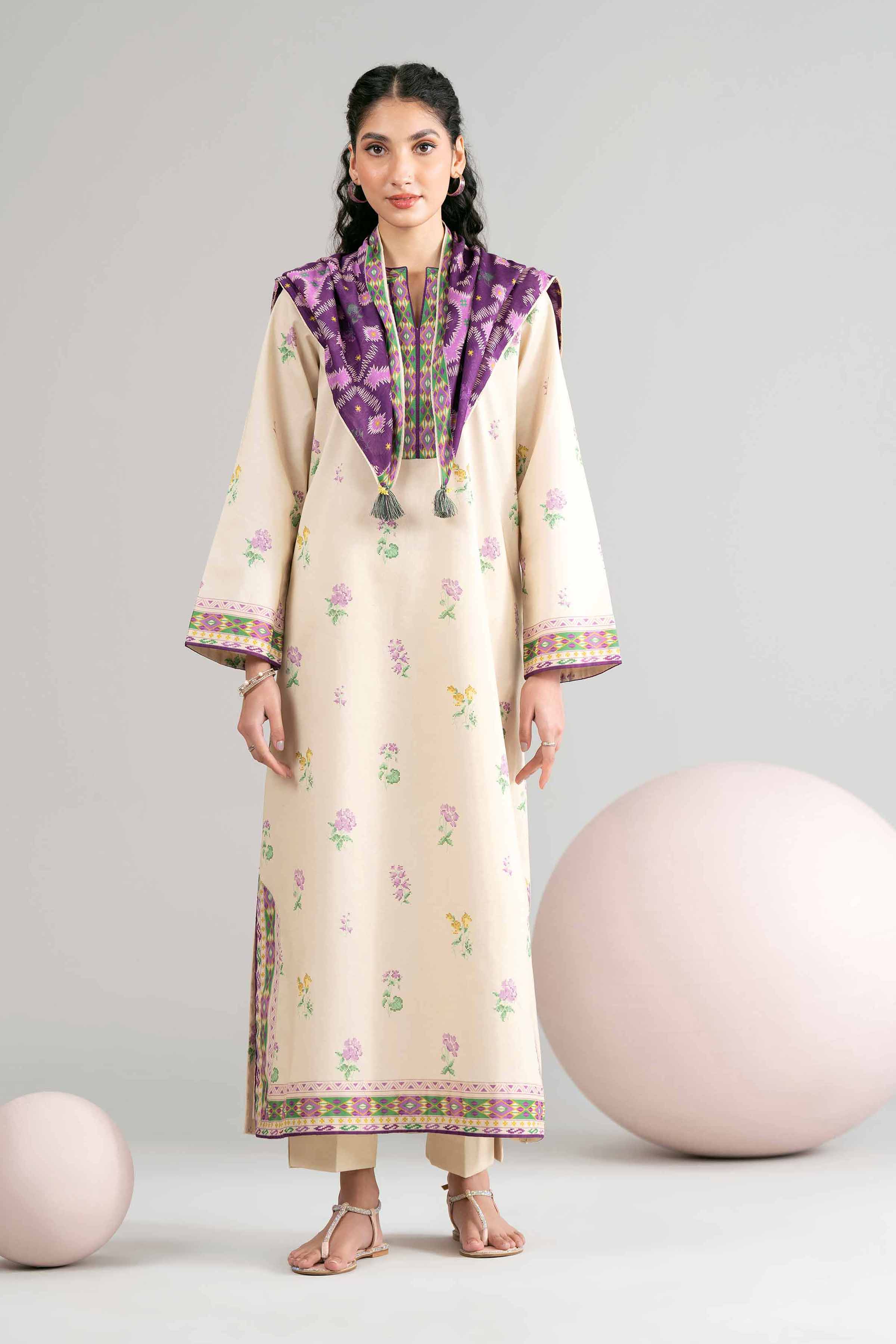 3 Piece - Printed Loose Fabric - 42602441 for Women - Freedom To Buy Collection | Nishat | Shop Online