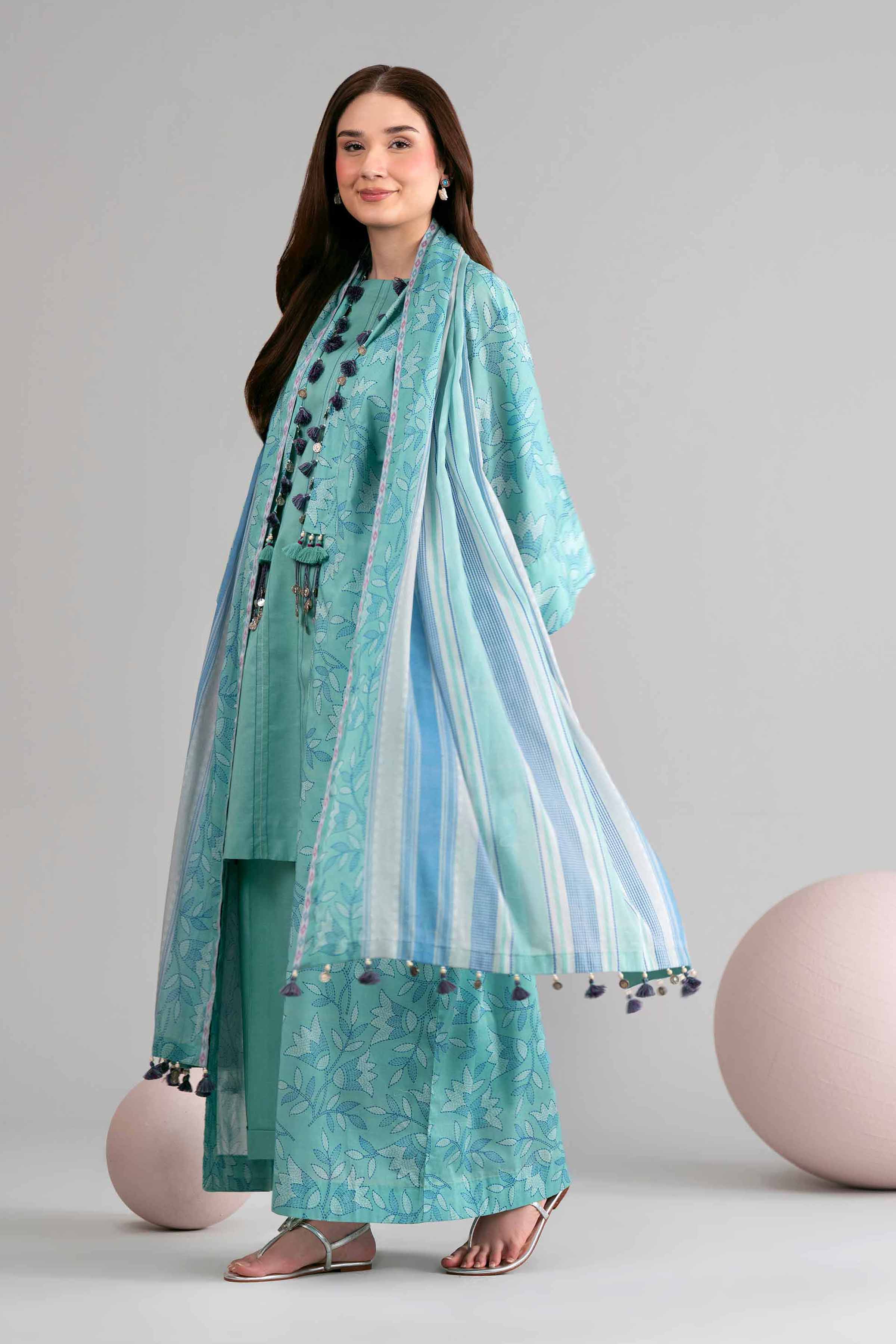 3 Piece - Printed Loose Fabric - 42602450 for Women - Freedom To Buy Collection | Nishat | Shop Online