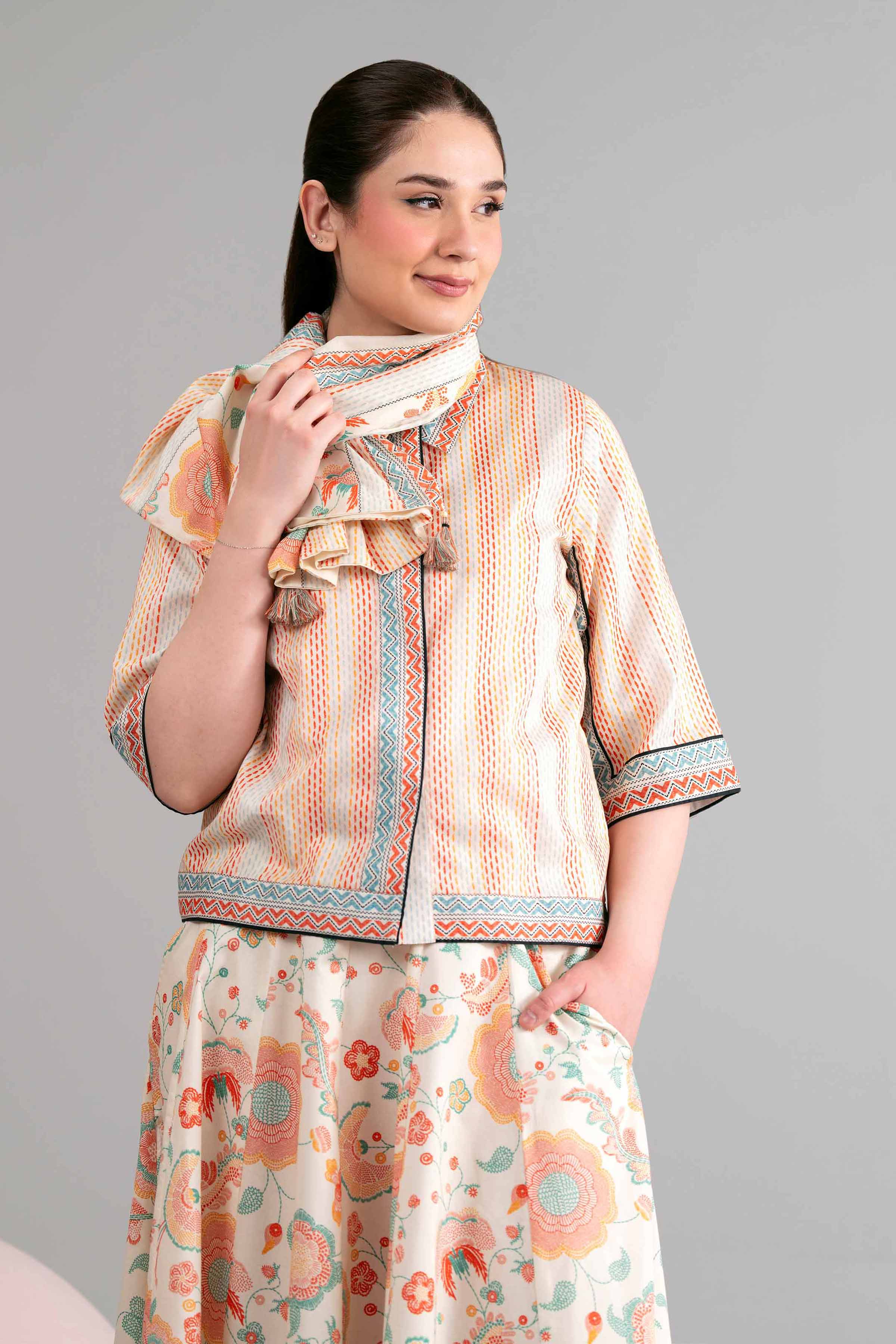 3 Piece - Printed Loose Fabric - 42602451 for Women - Freedom To Buy Collection | Nishat | Shop Online