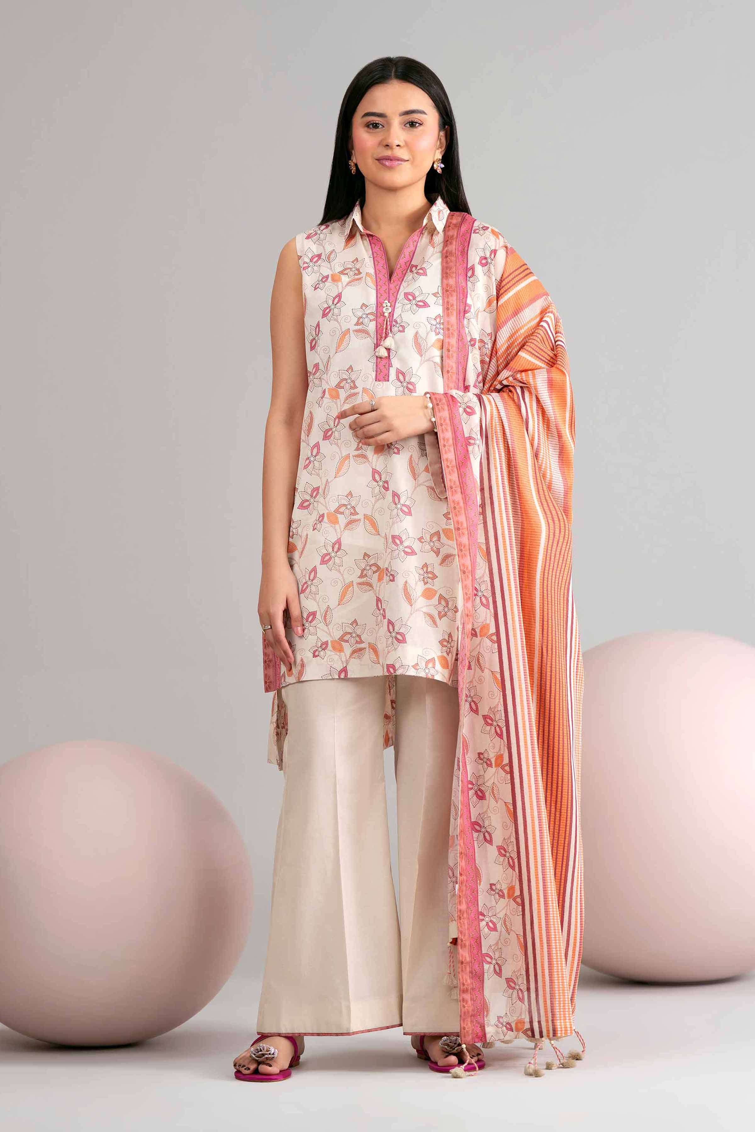 3 Piece - Printed Loose Fabric - 42602452 for Women - Freedom To Buy Collection | Nishat | Shop Online