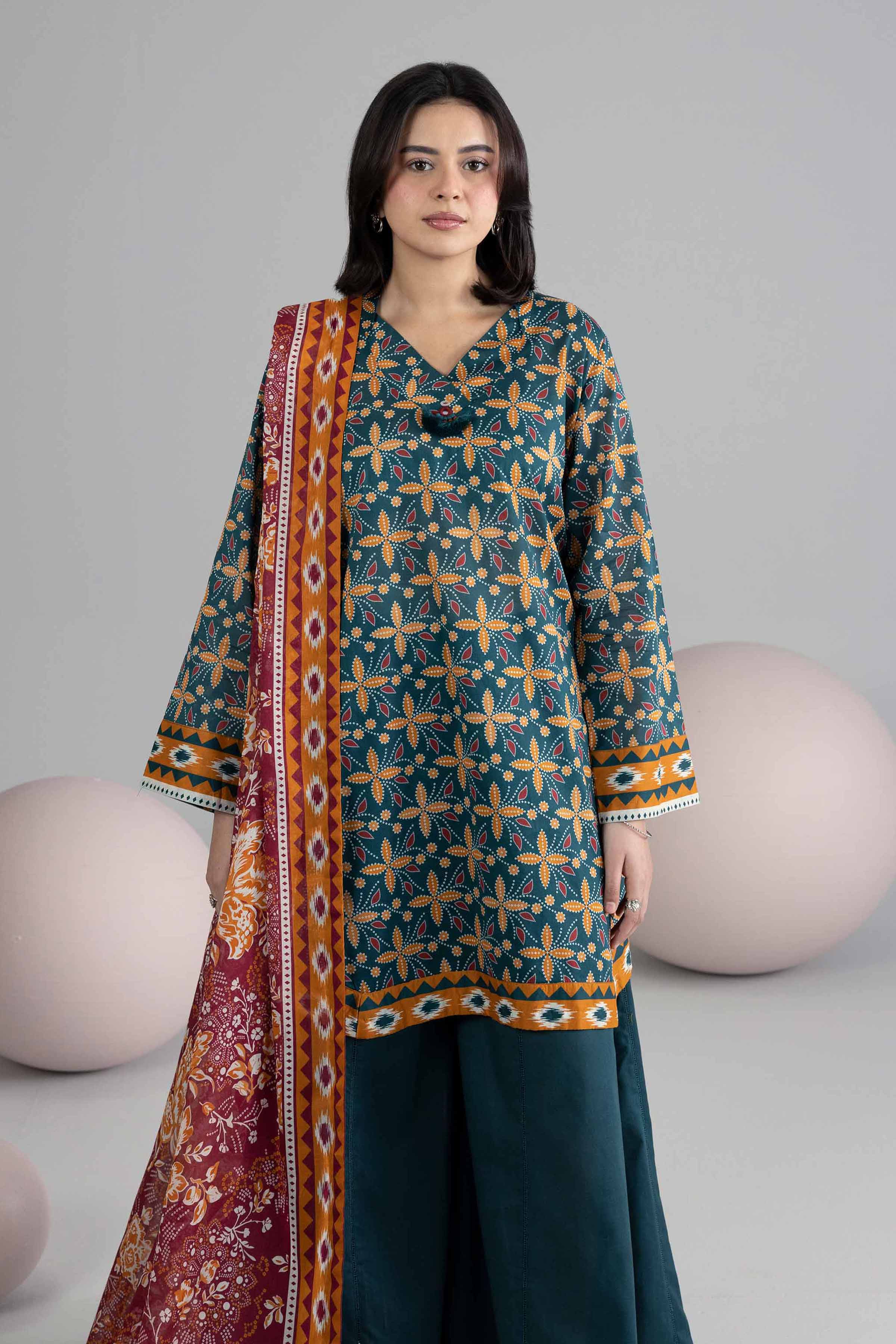 3 Piece - Printed Loose Fabric - 42602538 for Women - Freedom to Buy Collection | Nishat | Shop Online
