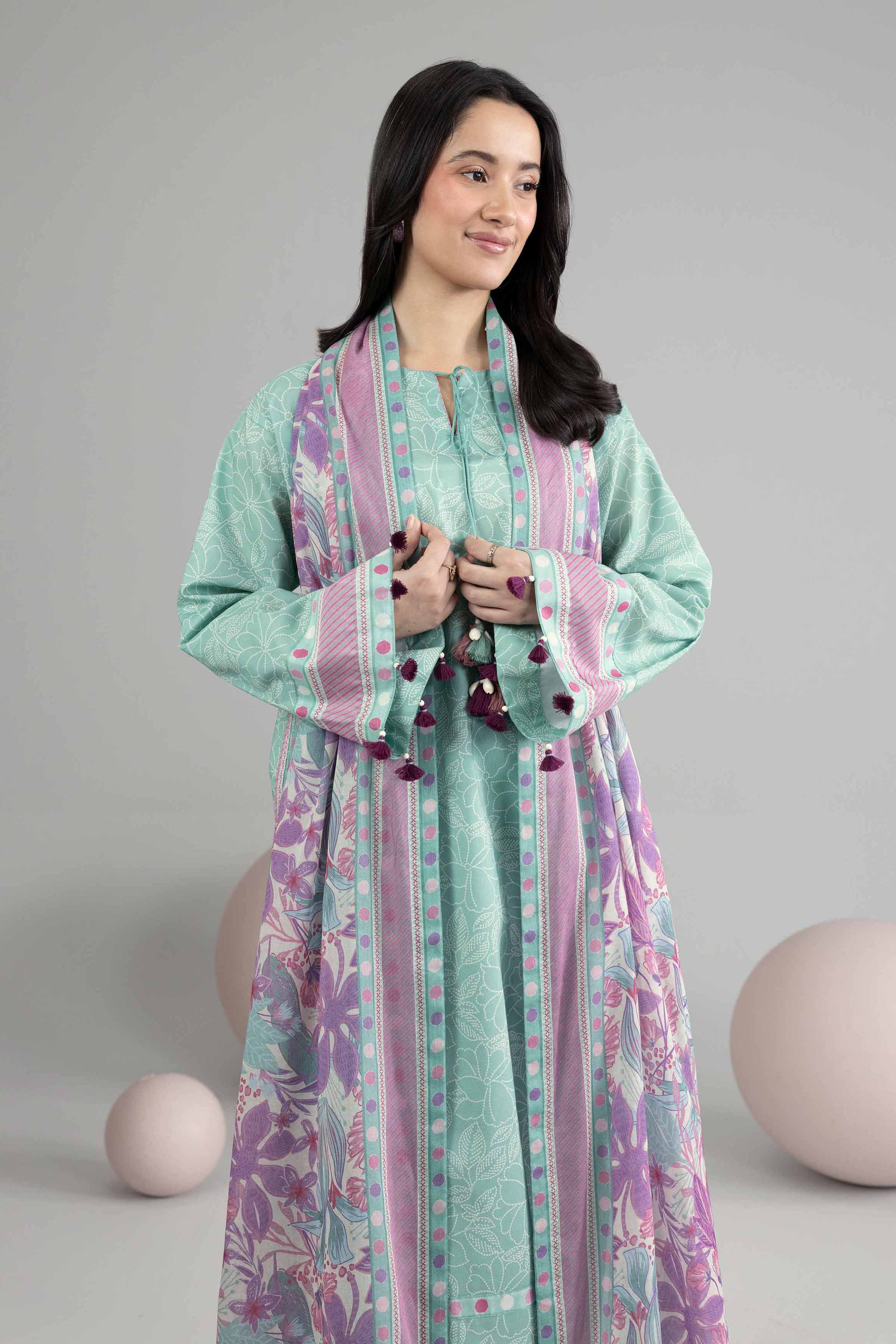 3 Piece - Printed Loose Fabric - 42602539