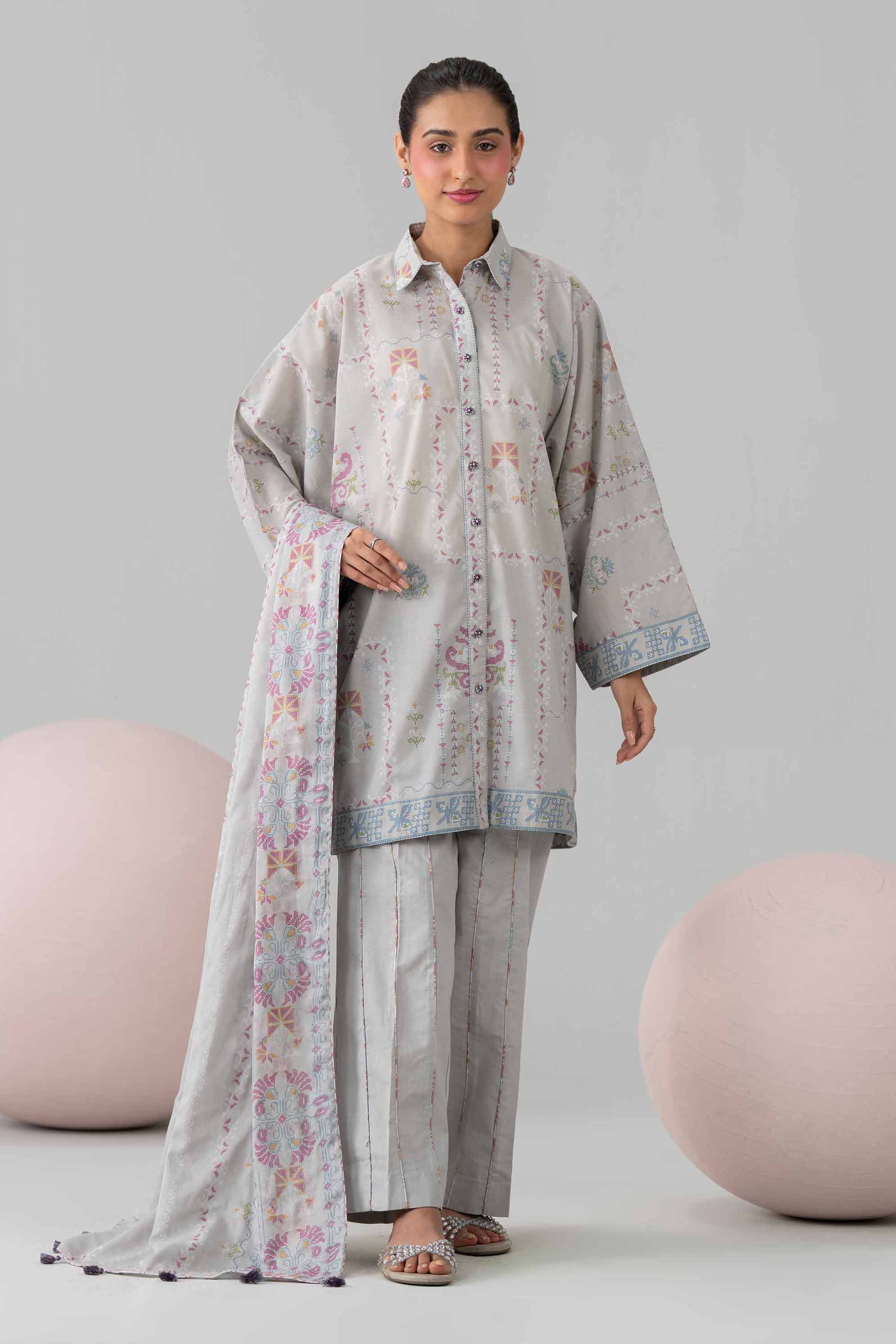 3 Piece - Printed Loose Fabric - 42602545