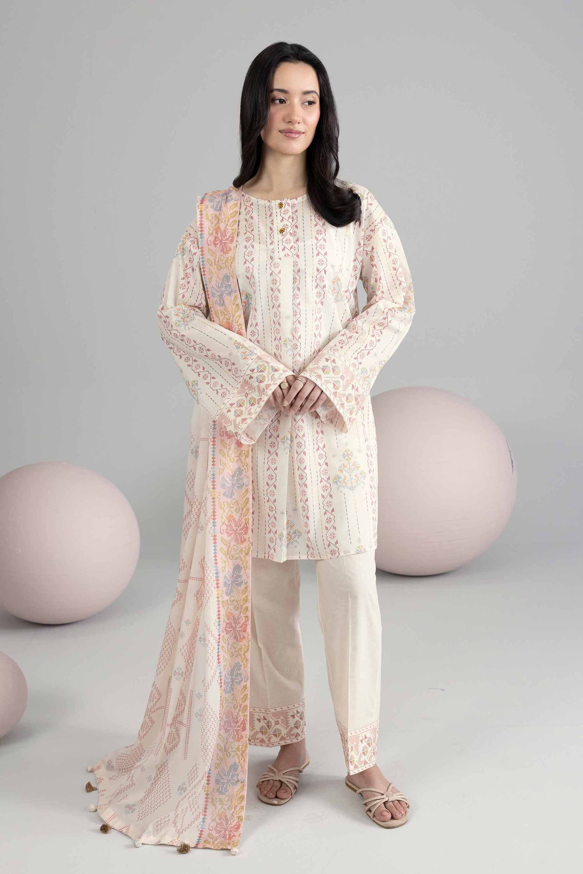 3 Piece - Printed Loose Fabric - 42602547