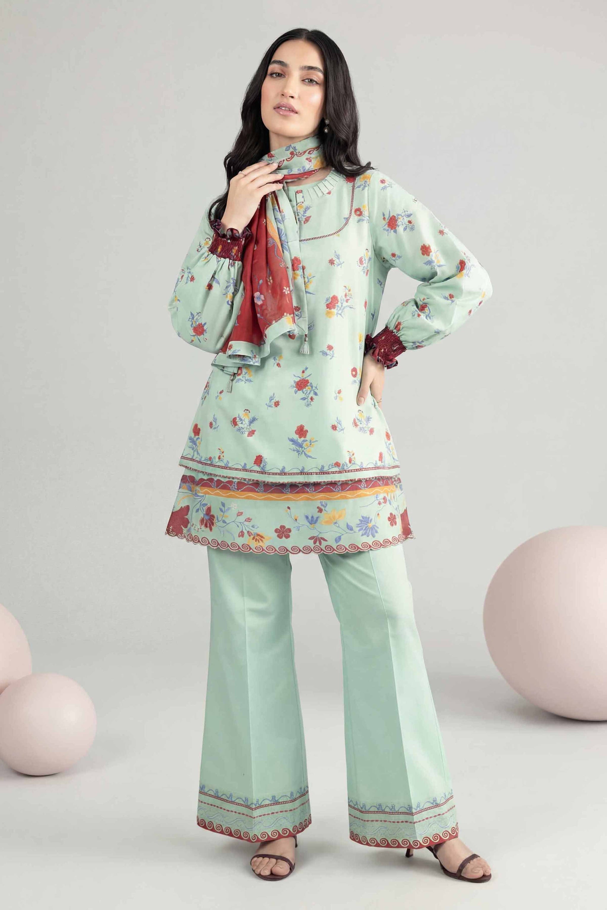 3 Piece - Printed Loose Fabric - 42602554