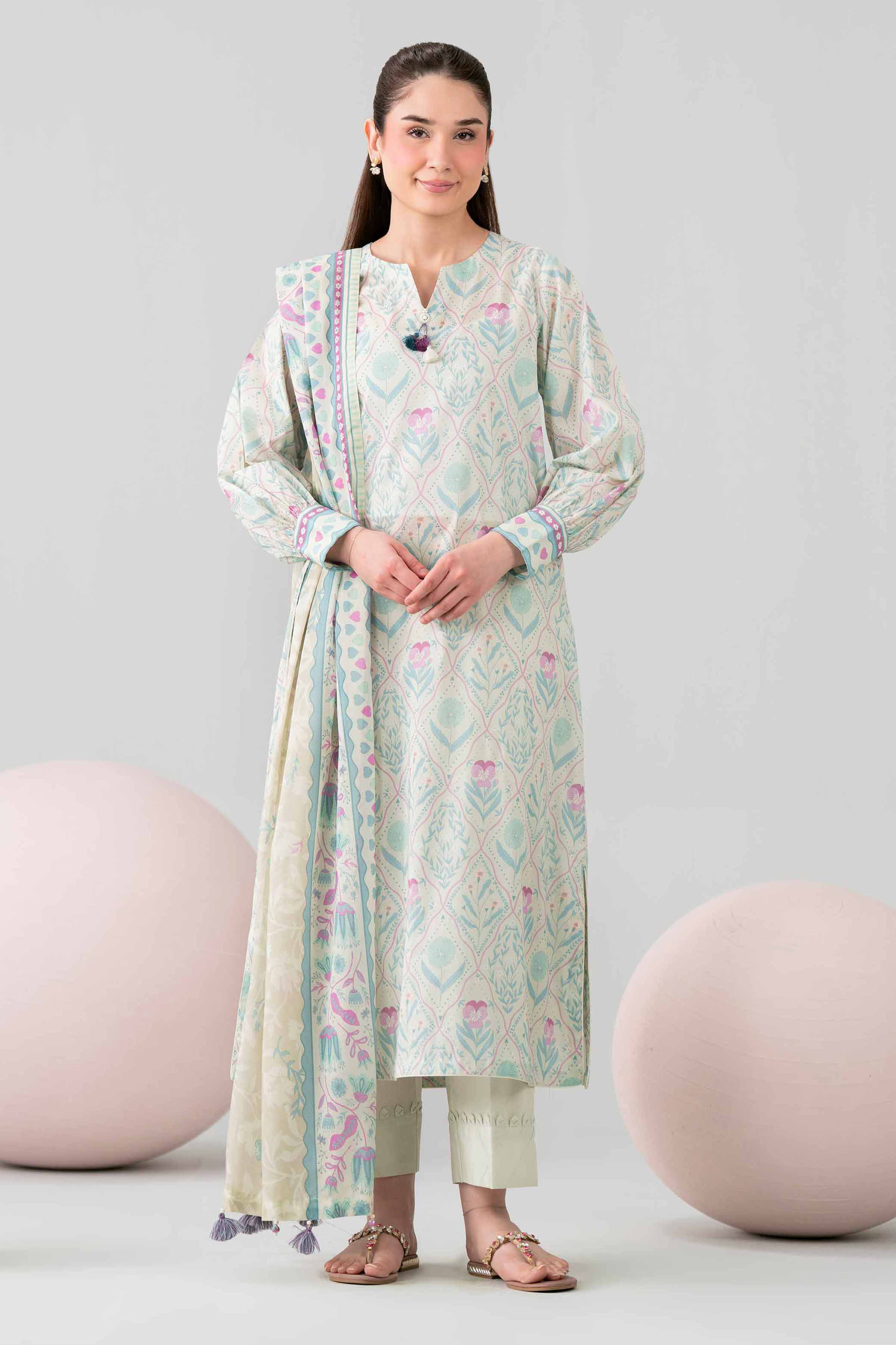 3 Piece - Printed Loose Fabric - 42602566