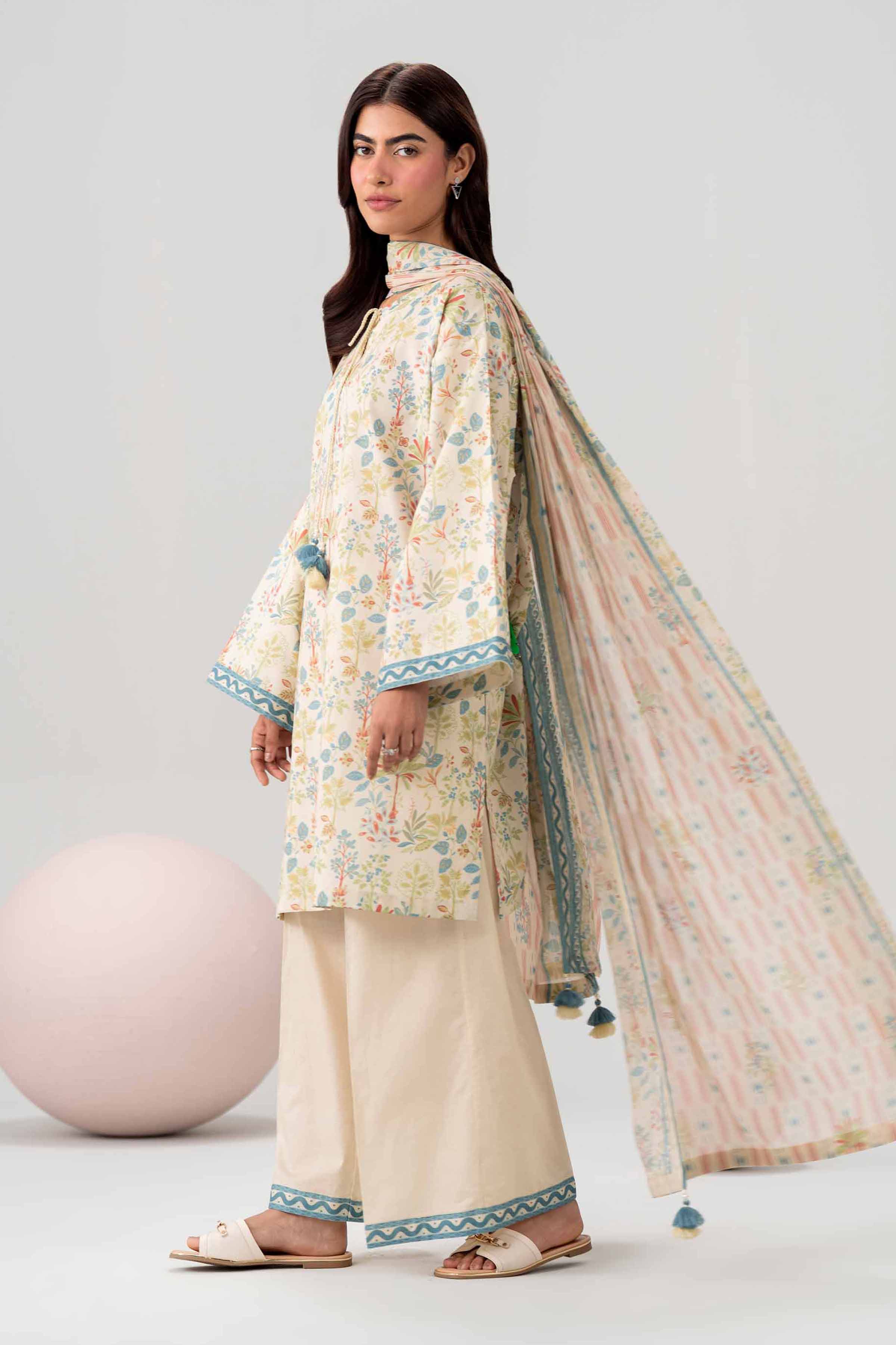 3 Piece - Printed Loose Fabric - 42602569 for Women - Freedom To Buy Collection | Nishat | Shop Online