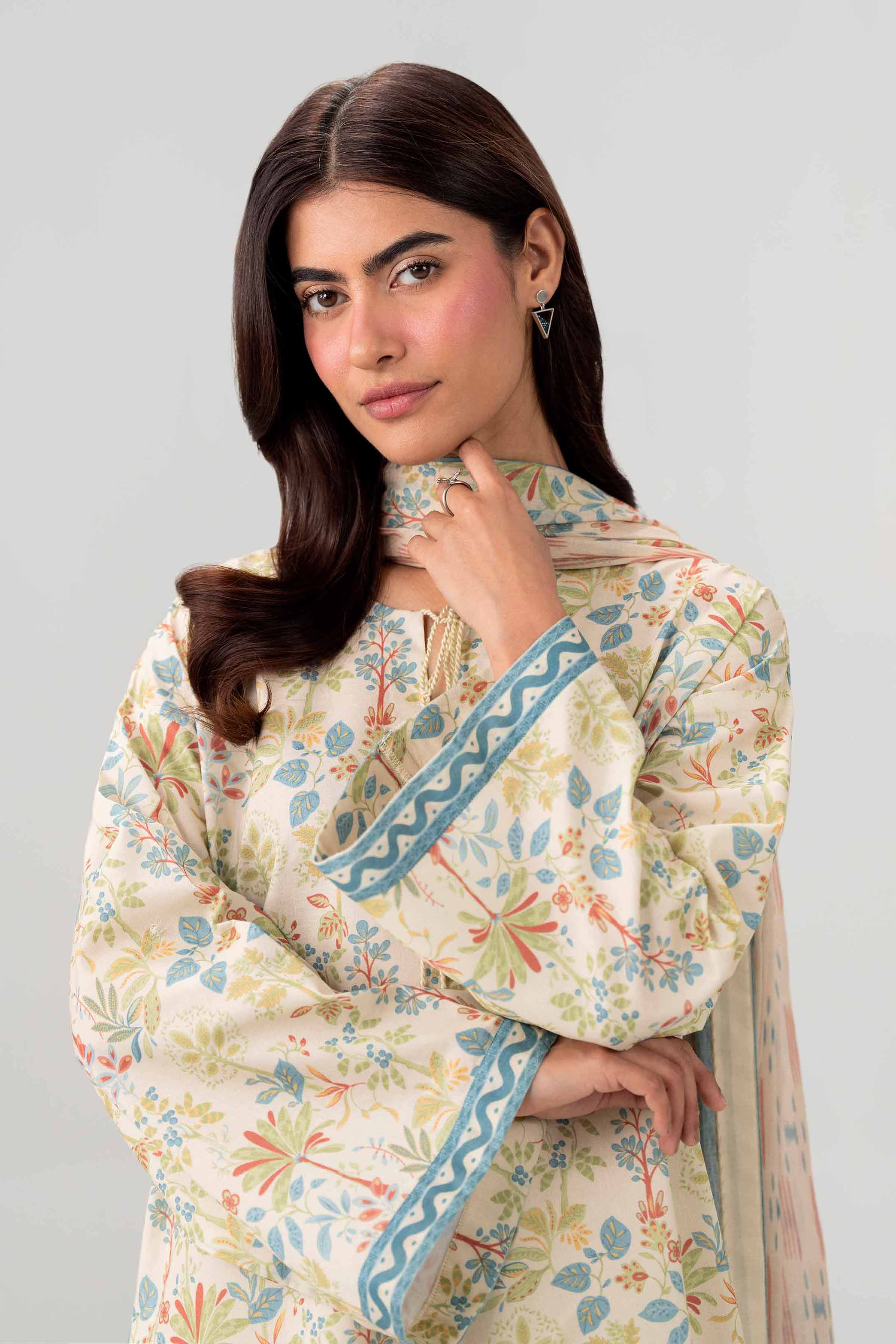 3 Piece - Printed Loose Fabric - 42602569 for Women - Freedom To Buy Collection | Nishat | Shop Online