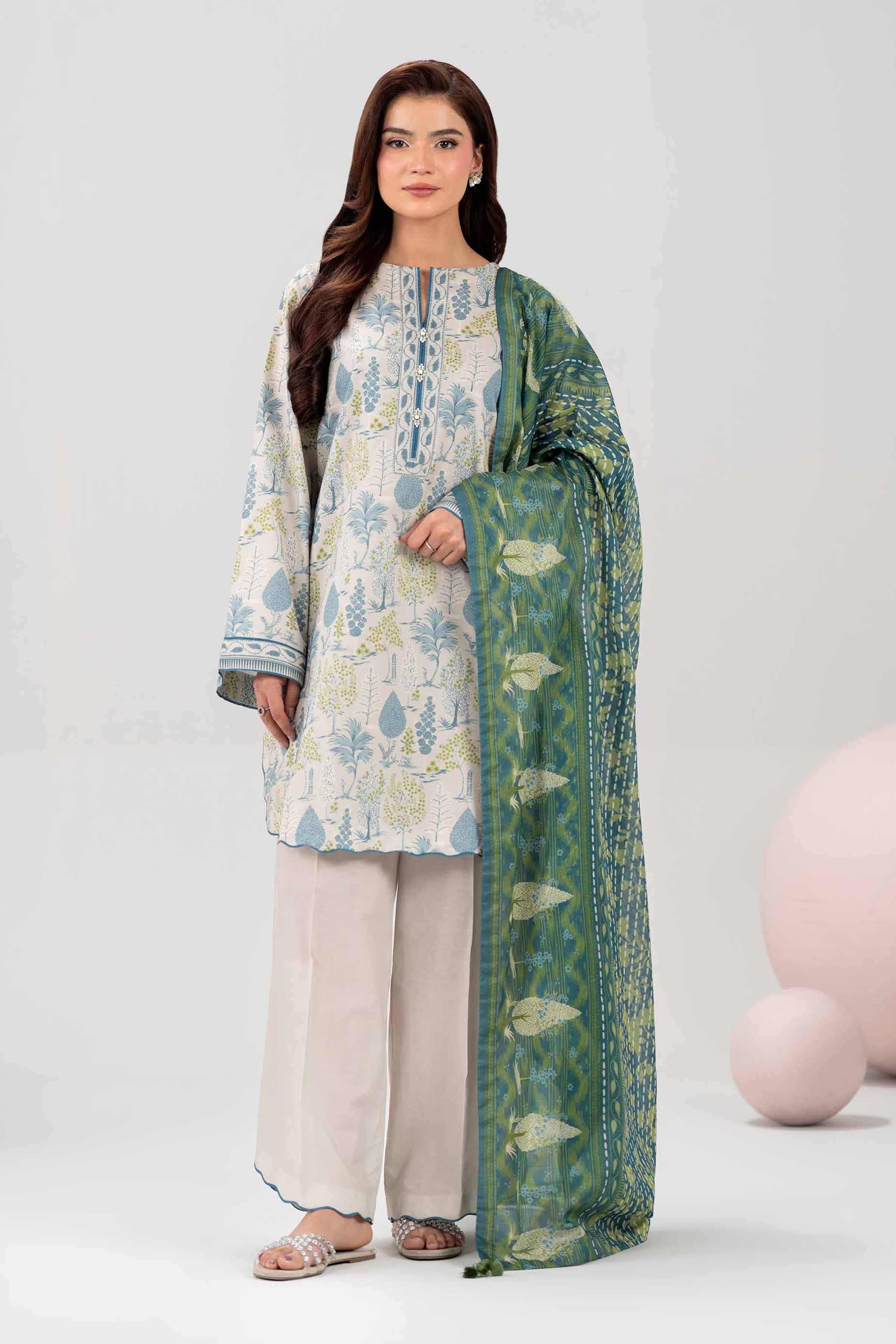 3 Piece - Printed Loose Fabric - 42602570 for Women - Freedom To Buy Collection | Nishat | Shop Online