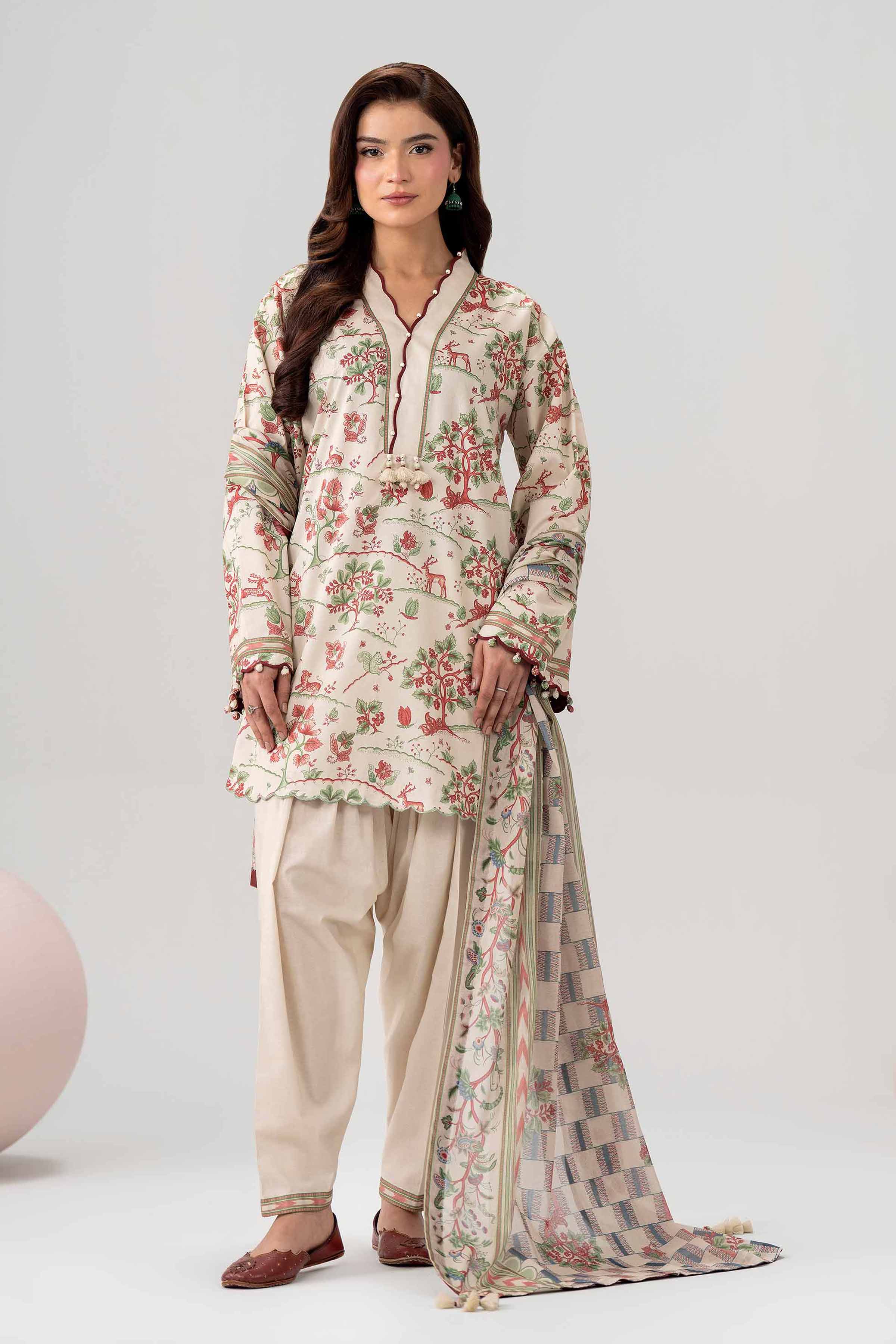 3 Piece - Printed Loose Fabric - 42602571 for Women - Freedom To Buy Collection | Nishat | Shop Online
