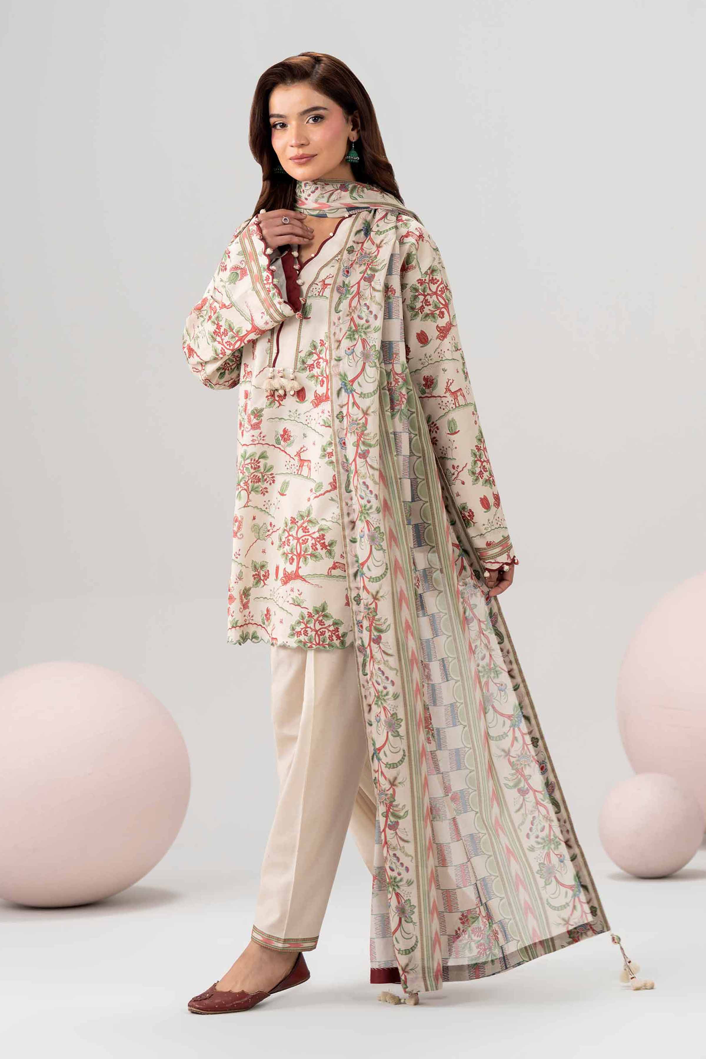 3 Piece - Printed Loose Fabric - 42602571 for Women - Freedom To Buy Collection | Nishat | Shop Online