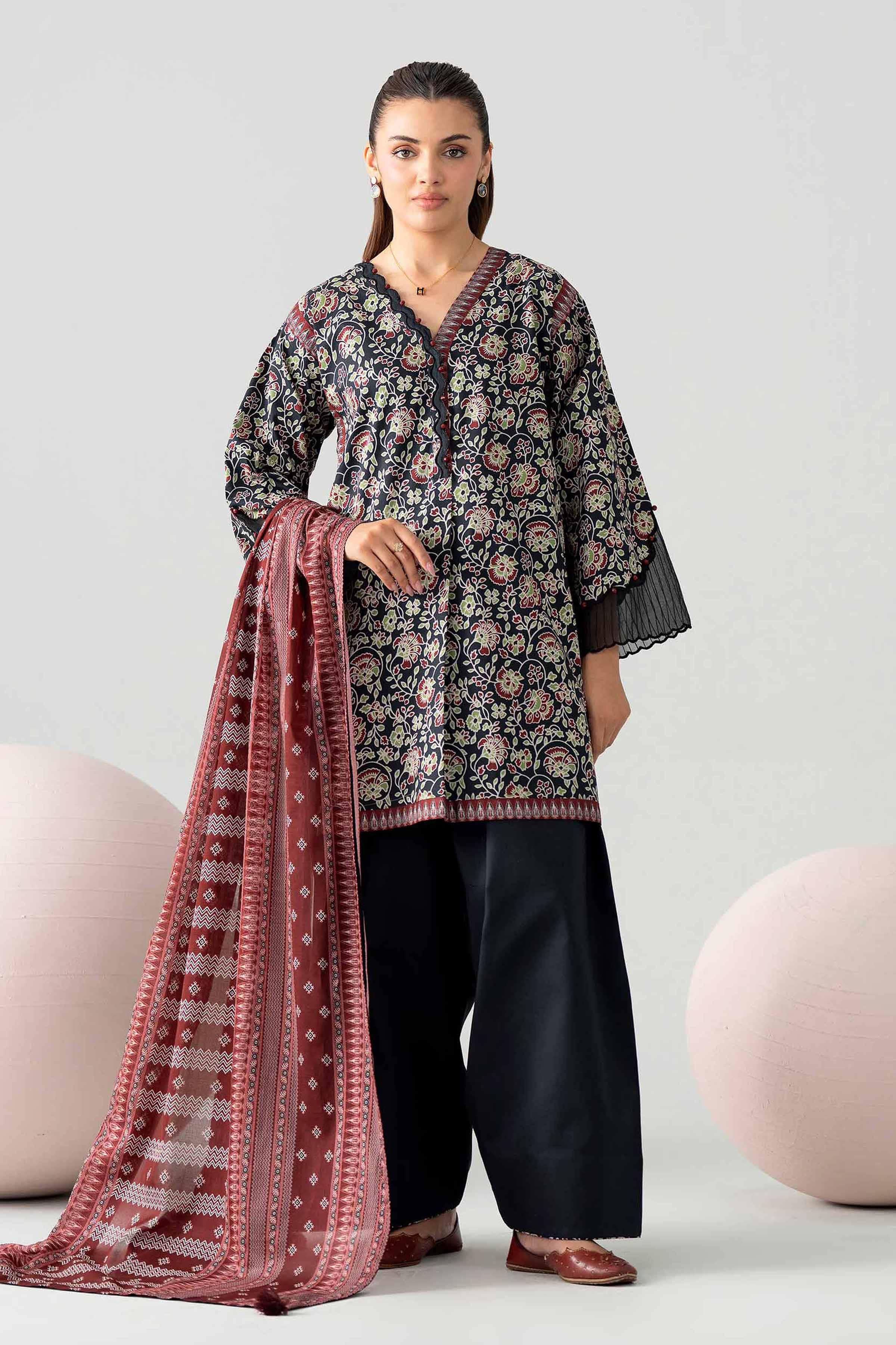 3 Piece - Printed Loose Fabric - 42602577 for Women - Freedom To Buy Collection | Nishat | Shop Online