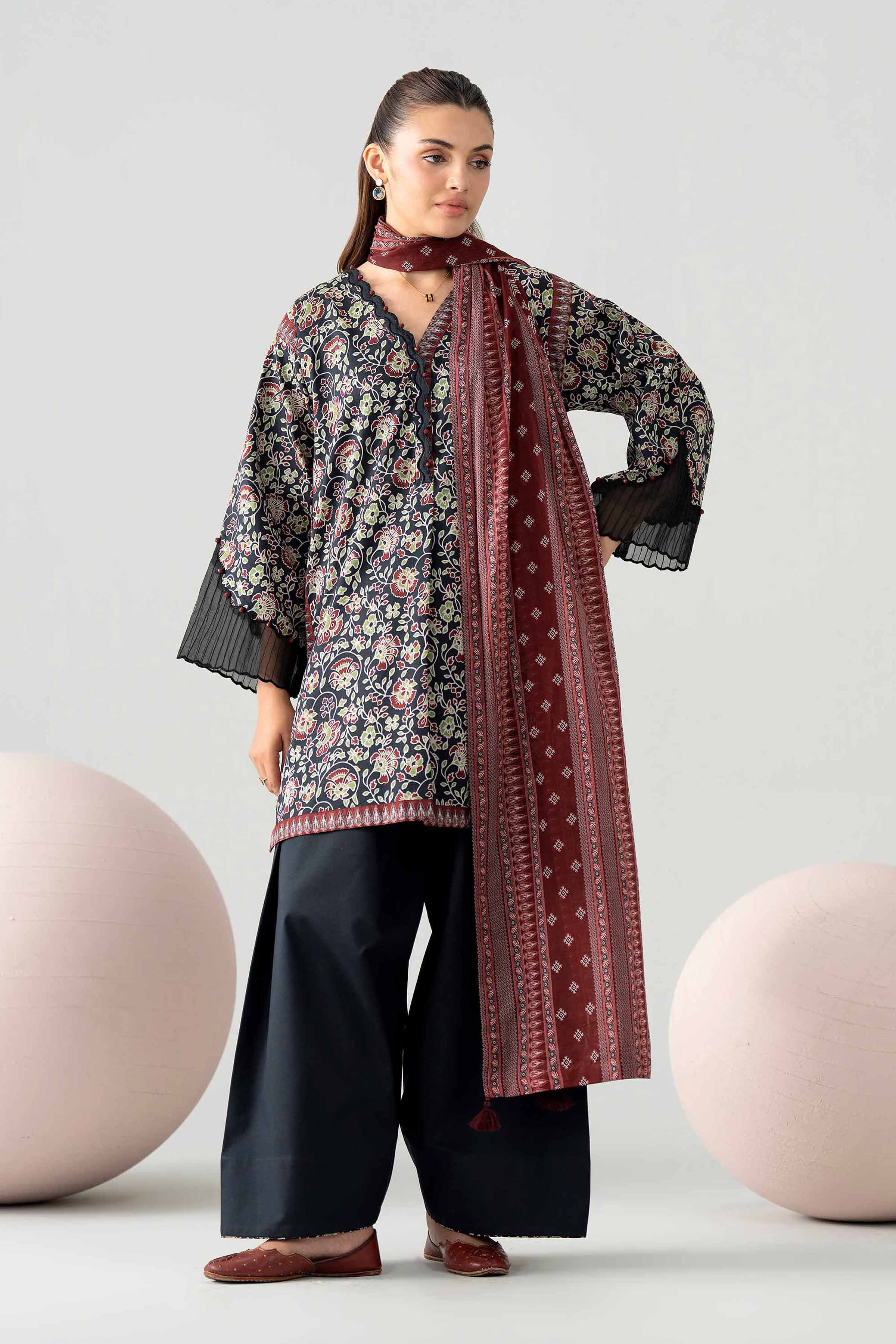 3 Piece - Printed Loose Fabric - 42602577 for Women - Freedom To Buy Collection | Nishat | Shop Online
