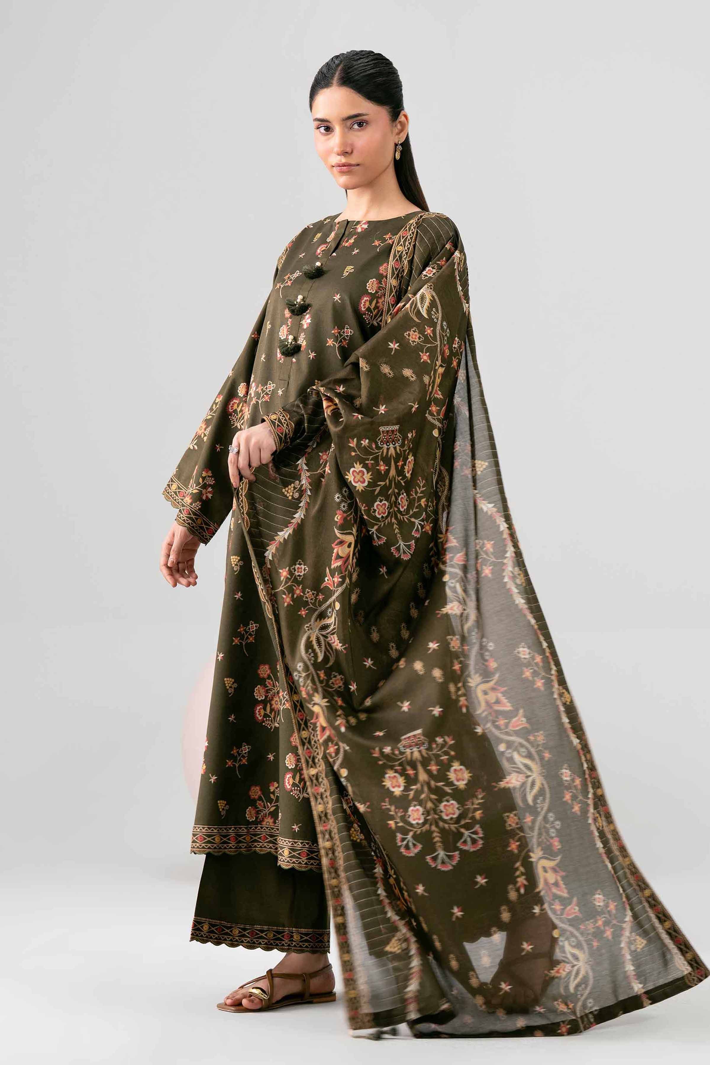 3 Piece - Printed Loose Fabric - 42602581 for Women - Freedom To Buy Collection | Nishat | Shop Online
