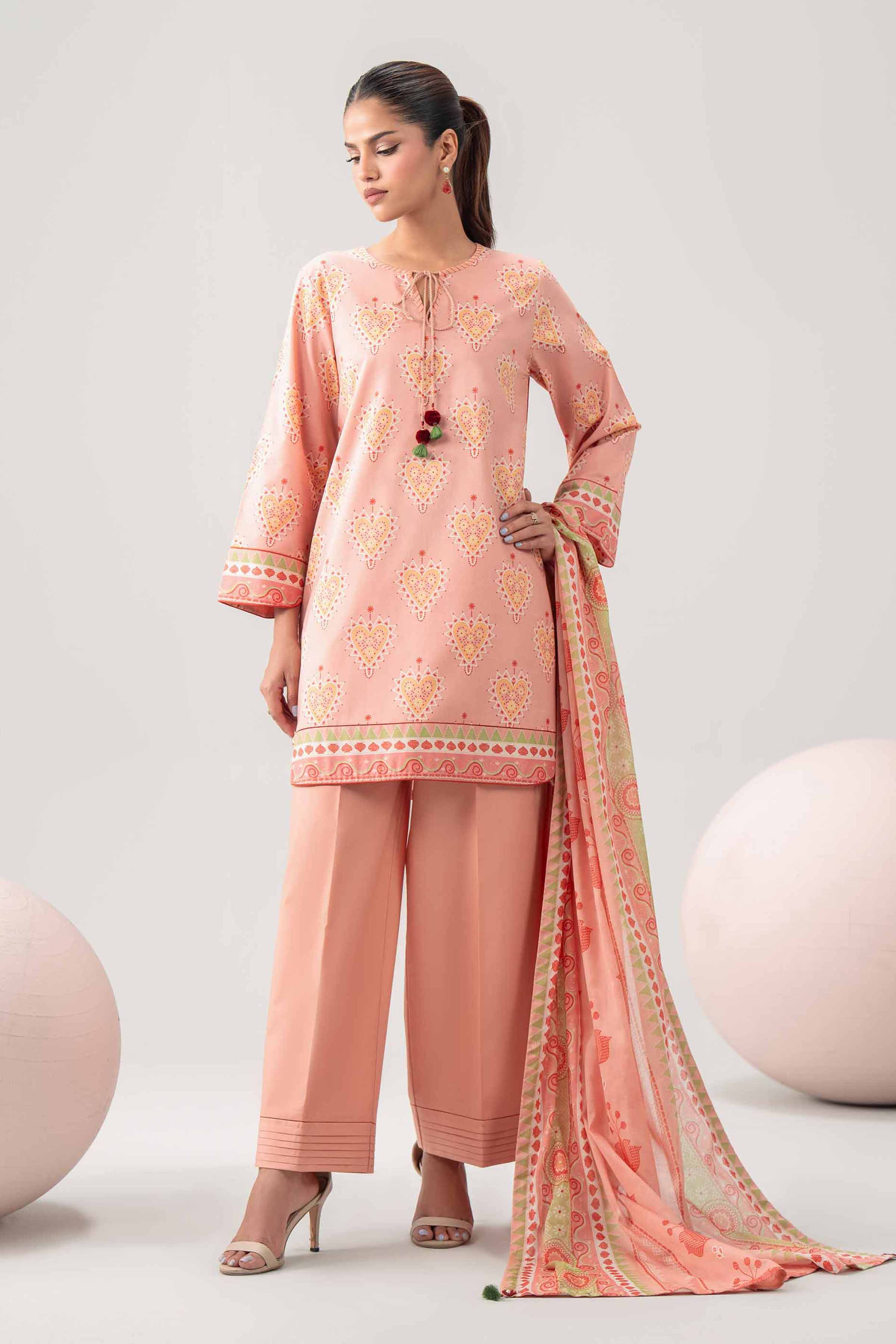 3 Piece - Printed Loose Fabric - 42602583 for Women - Freedom To Buy Collection | Nishat | Shop Online
