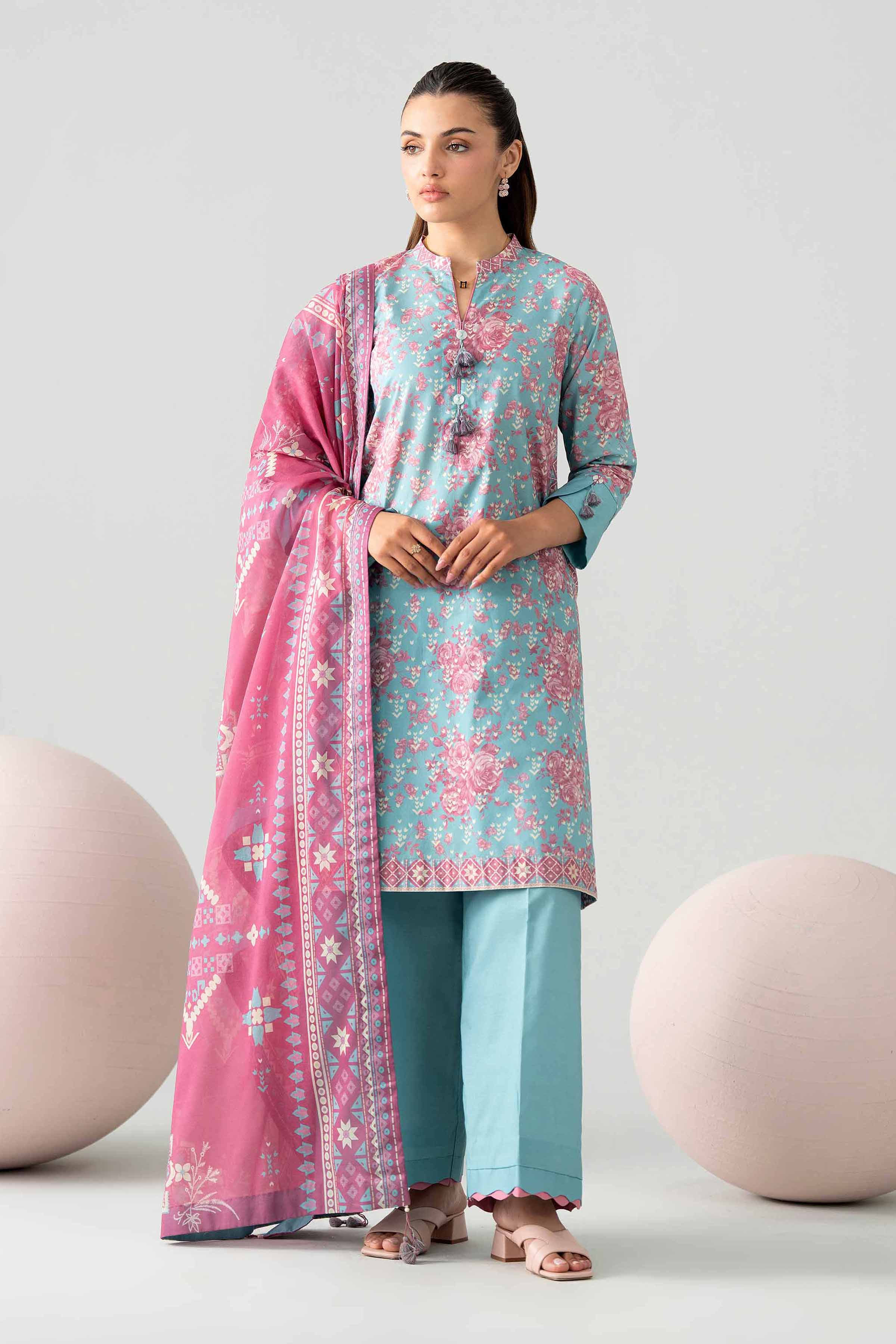 3 Piece - Printed Loose Fabric - 42602586 for Women - Freedom To Buy Collection | Nishat | Shop Online